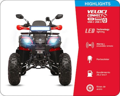 Foto 3 | Cuatrimoto Veloci Beast Hyper 200 cc 2026