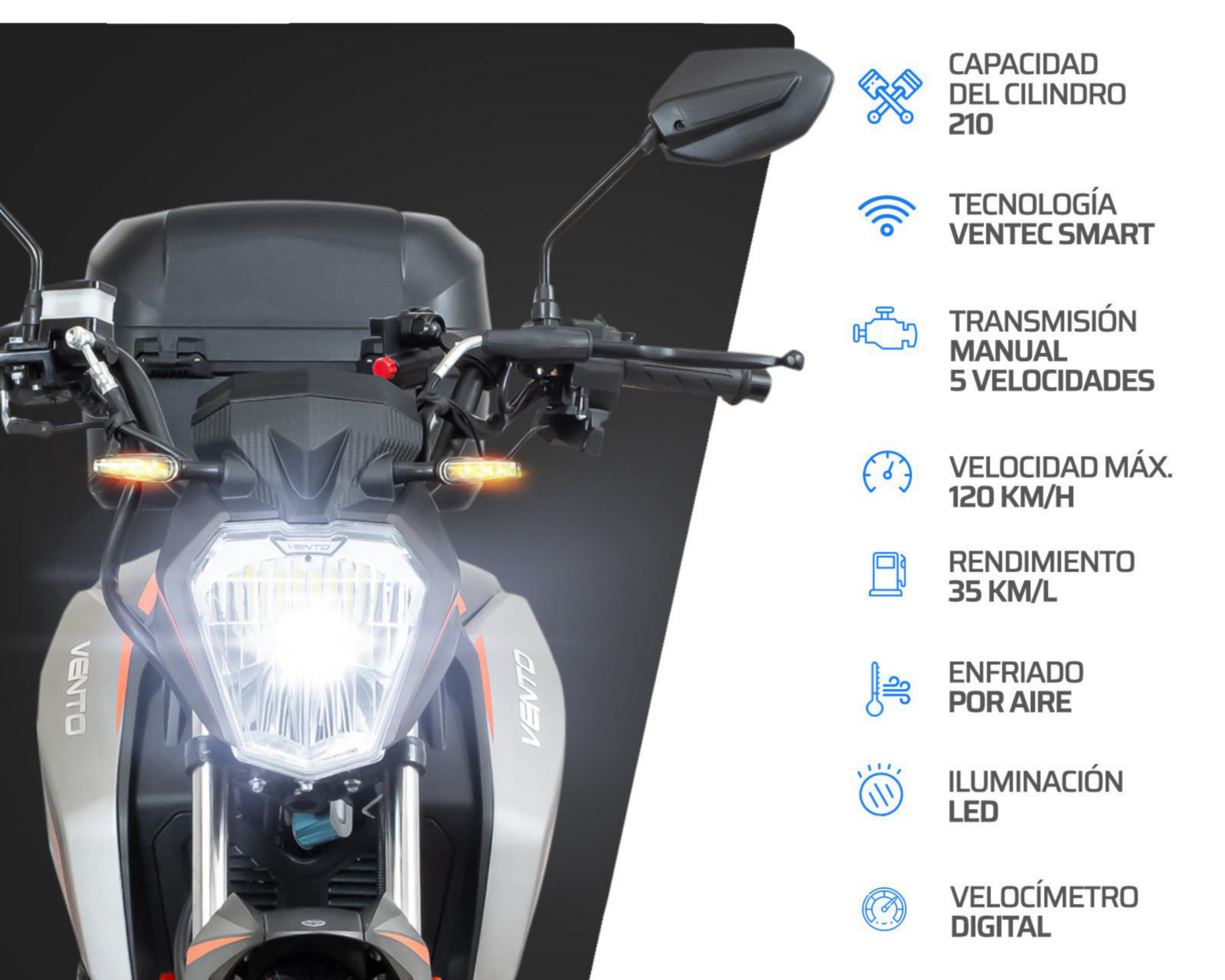 Foto 6 pulgar | Motocicleta Vento Cyclone 2.0 210 cc 2026