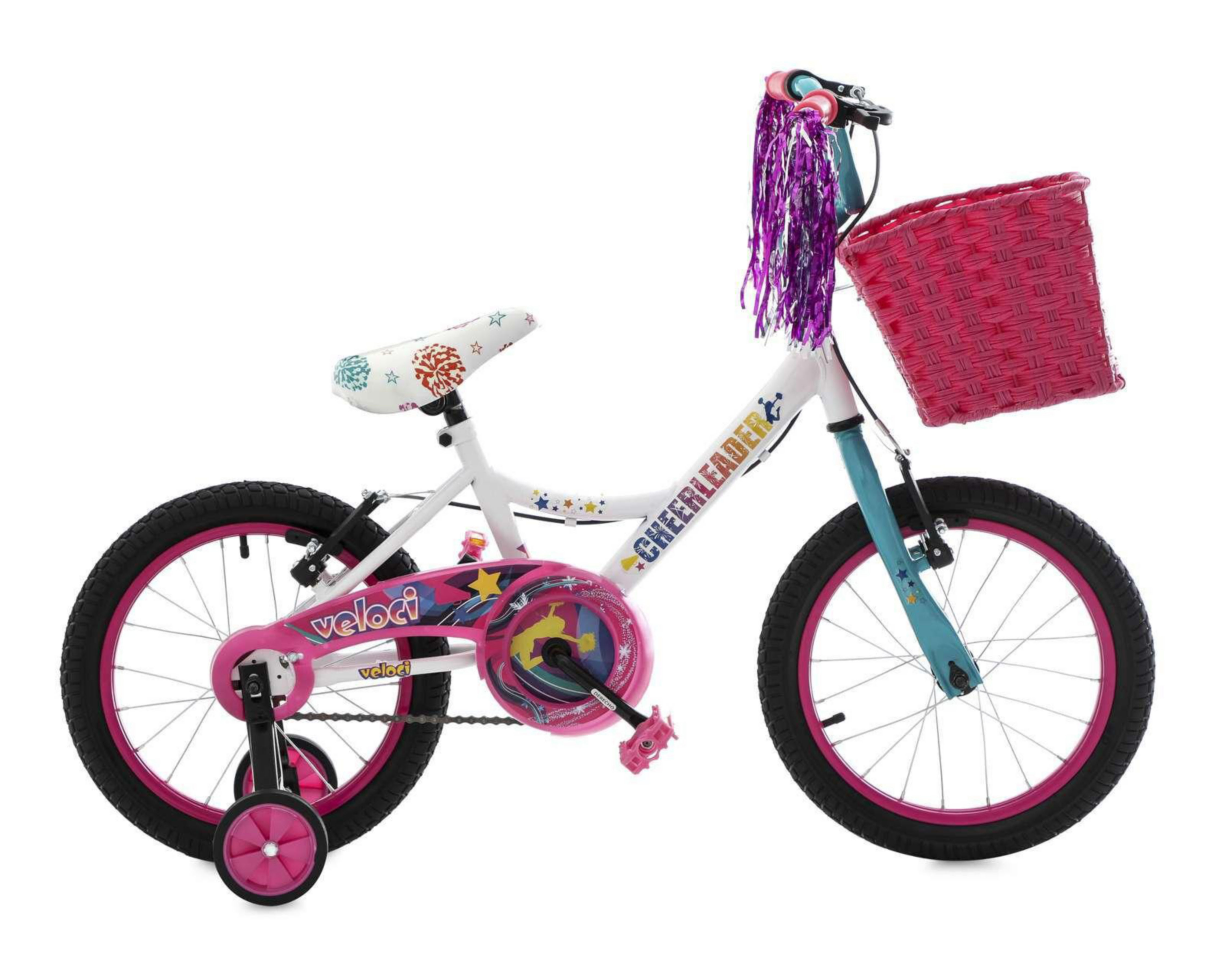 Foto 3 pulgar | Bicicleta Infantil Cheerleader de 16" Blanco