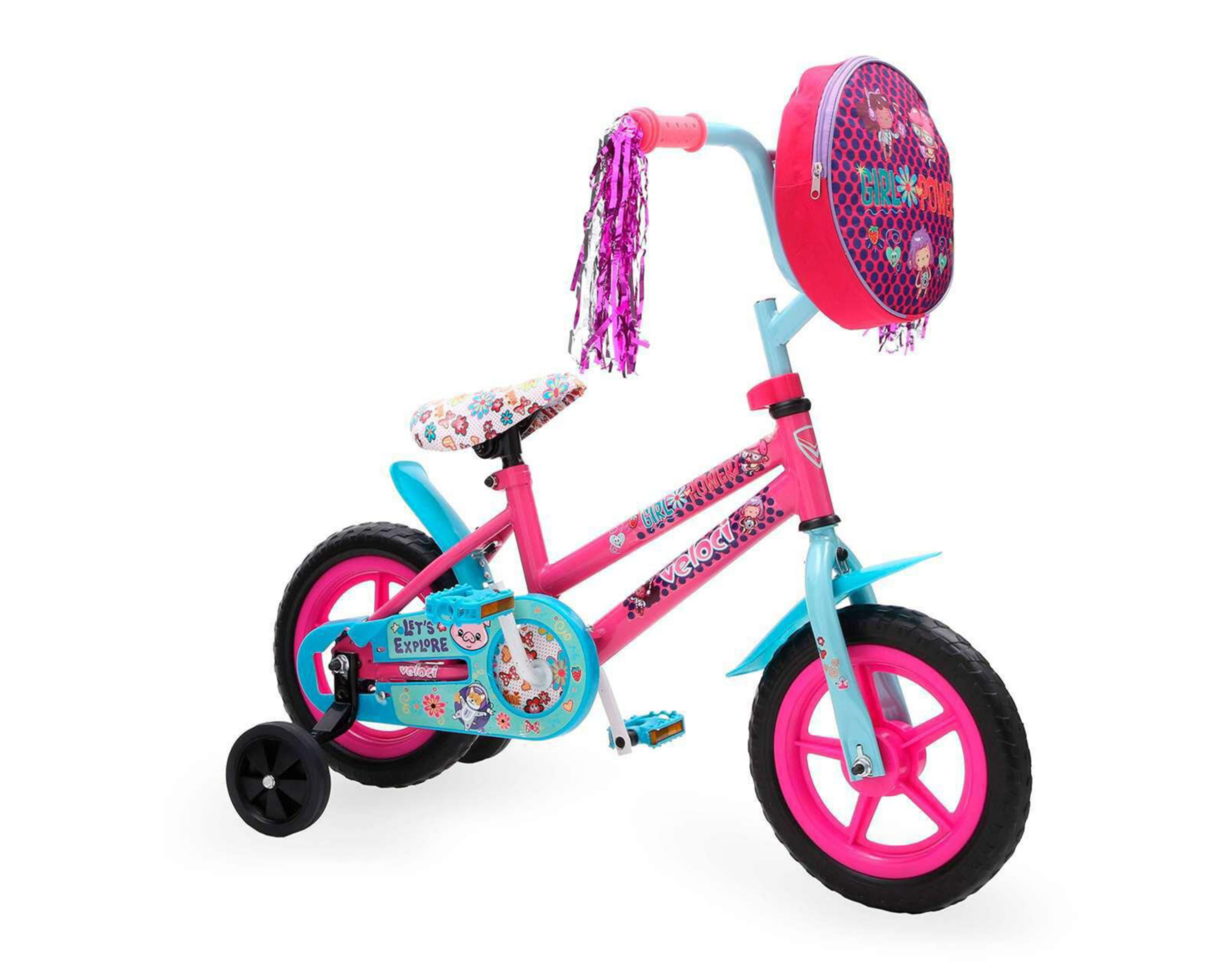 Foto 2 pulgar | Bicicleta Infantil Veloci Girl Power 12" Rosa