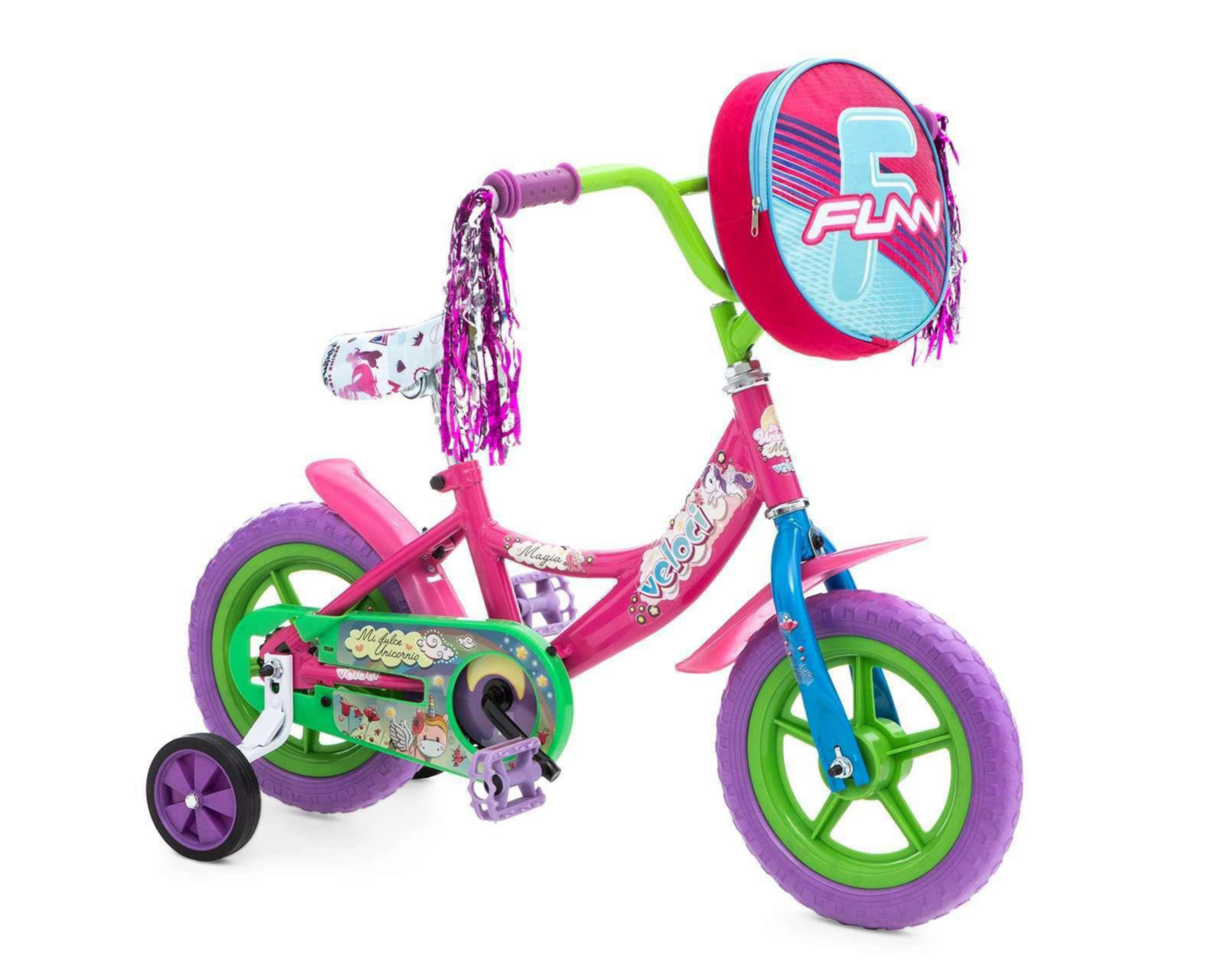 Bicicleta Infantil Veloci Magia 12" Rosa