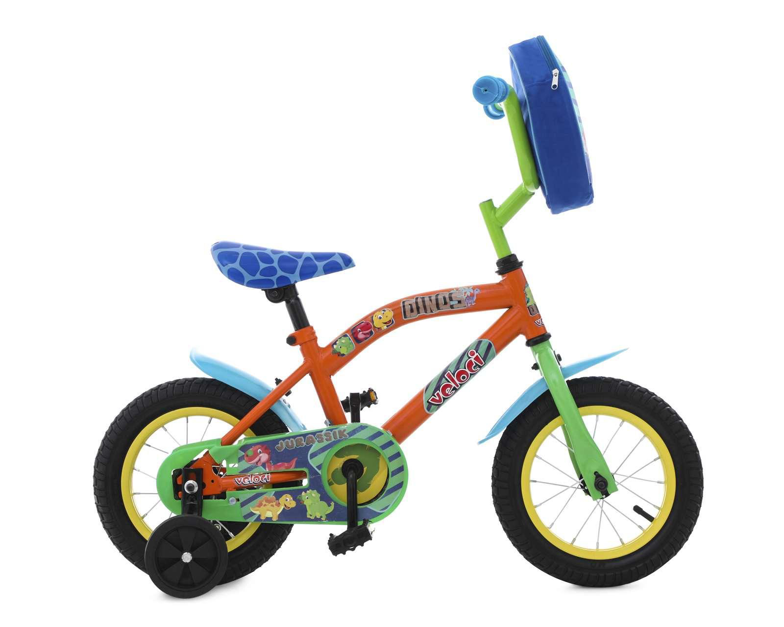 Foto 3 pulgar | Bicicleta Infantil Veloci Dinos de 12" Anaranjado