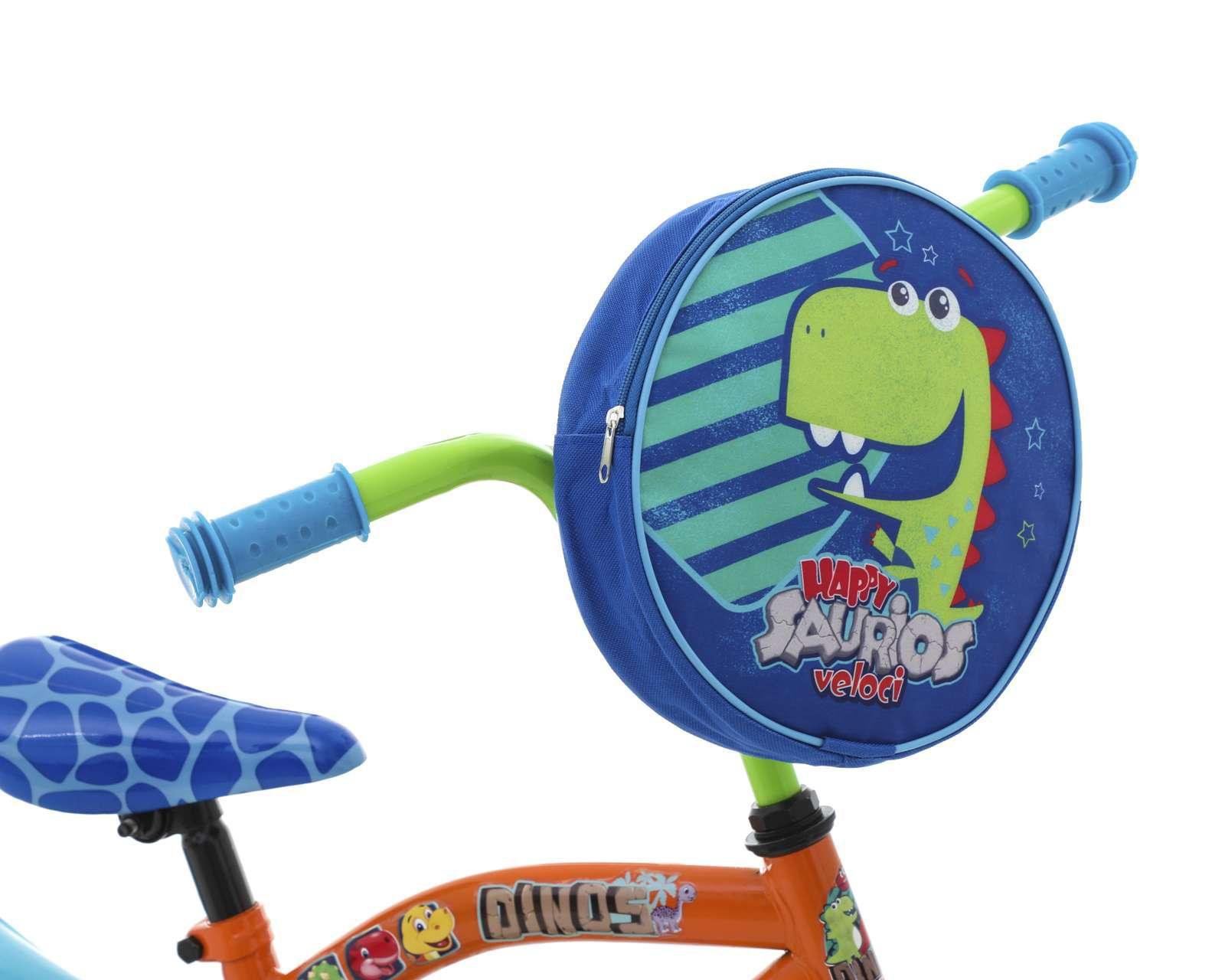 Foto 4 pulgar | Bicicleta Infantil Veloci Dinos de 12" Anaranjado