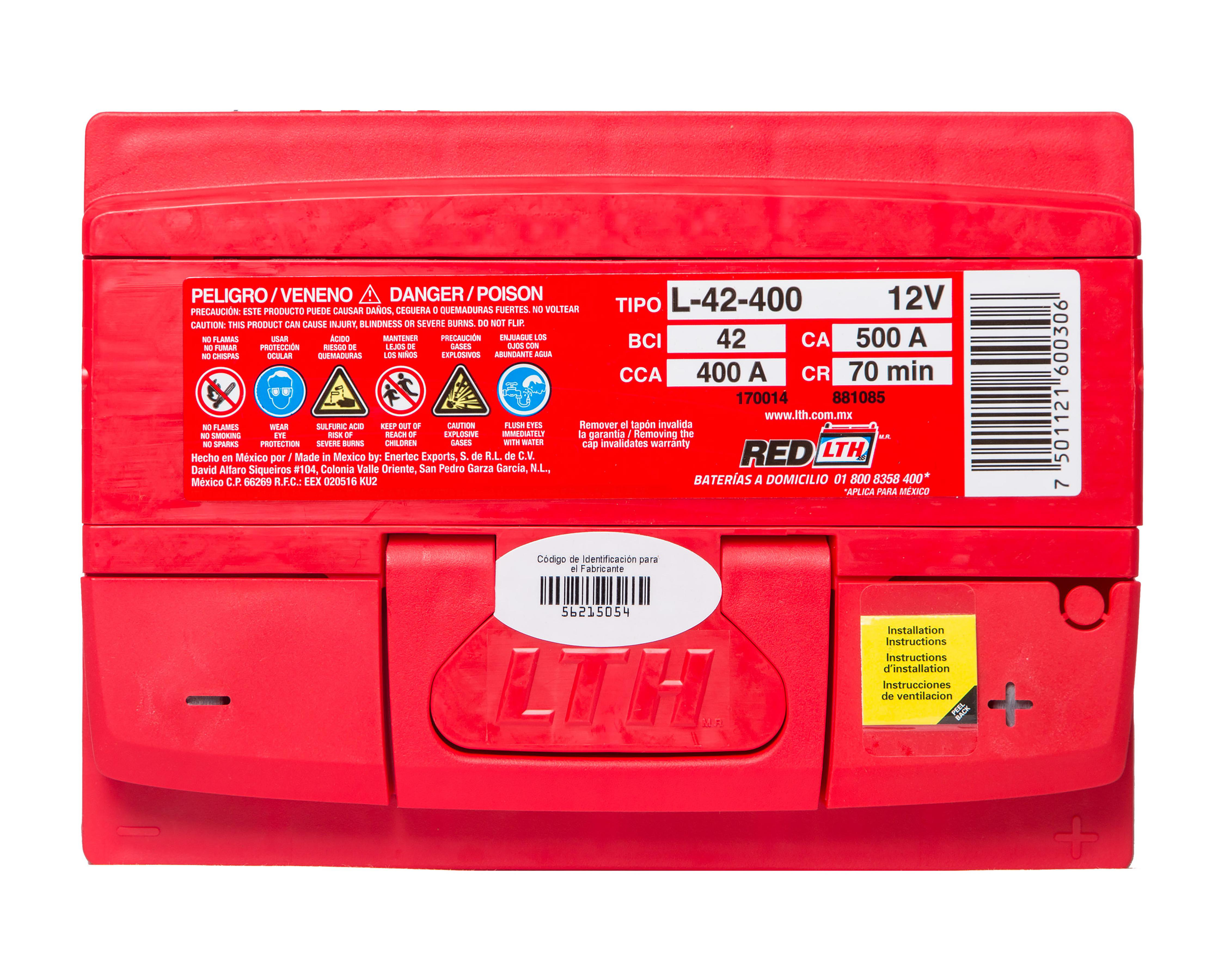 Foto 6 | Acumulador LTH L-42-400