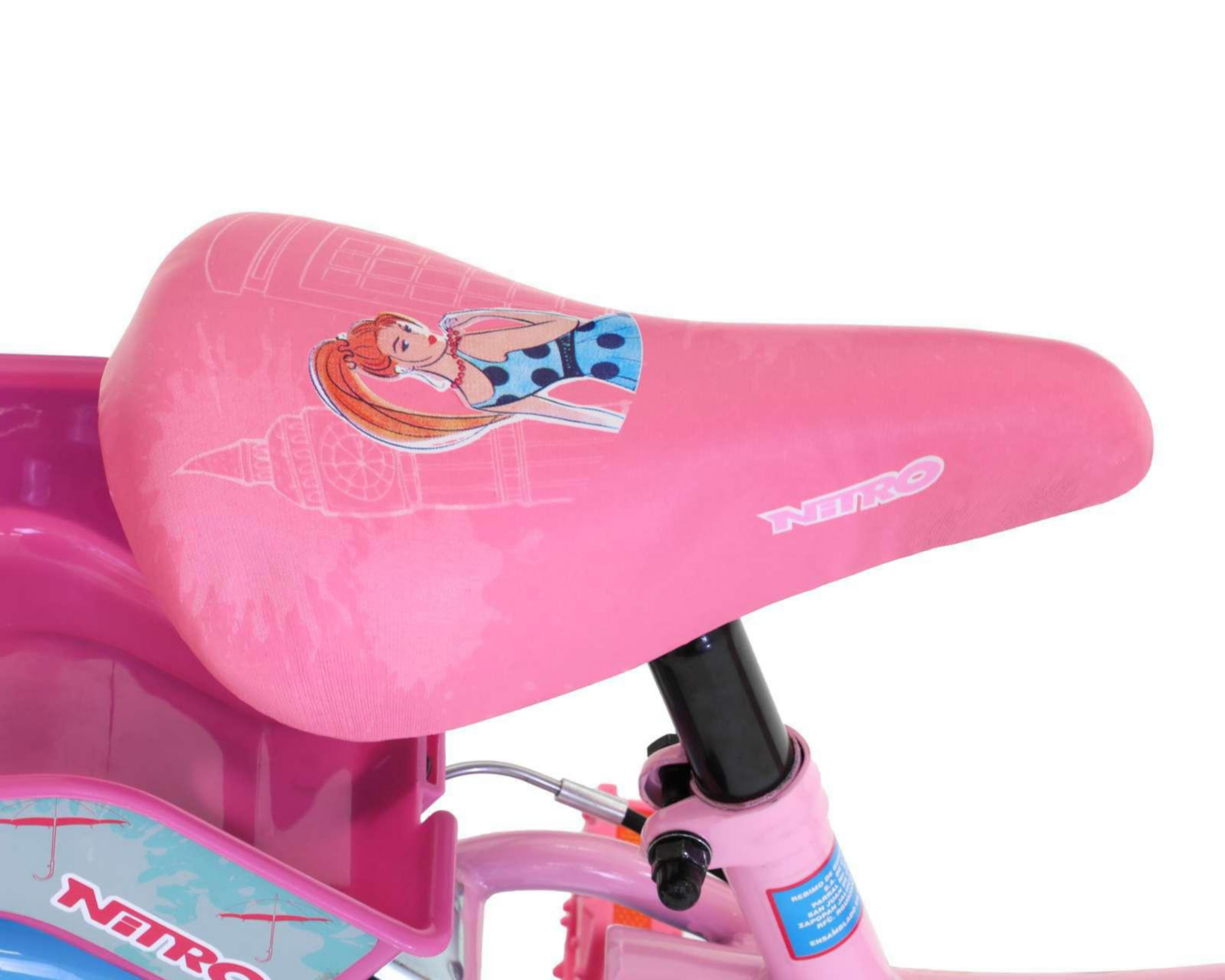 Foto 6 pulgar | Bicicleta Infantil Nitro Betsy 16" Rosa