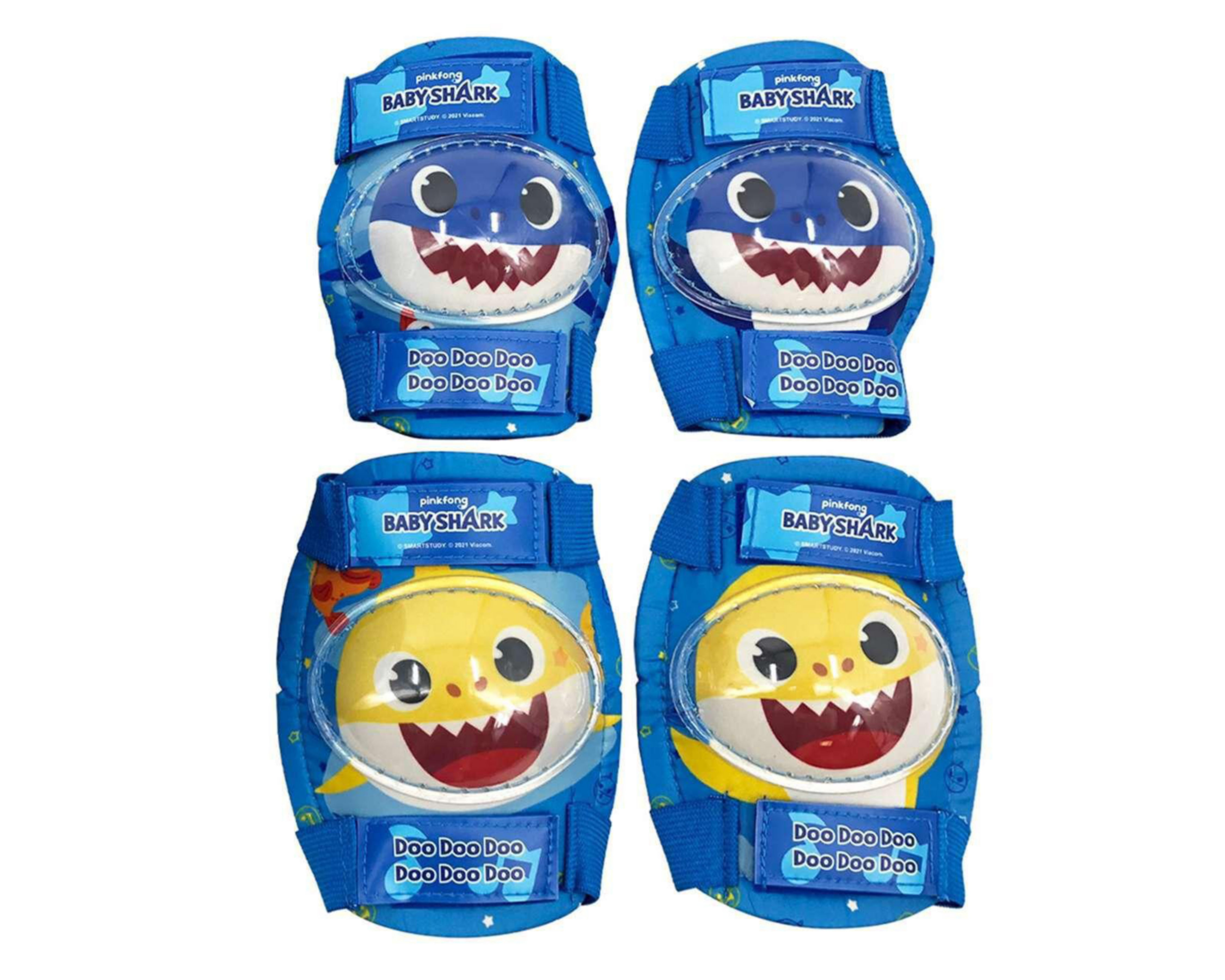 Foto 5 pulgar | Casco con Rodilleras y Coderas Baby Shark 5 Piezas
