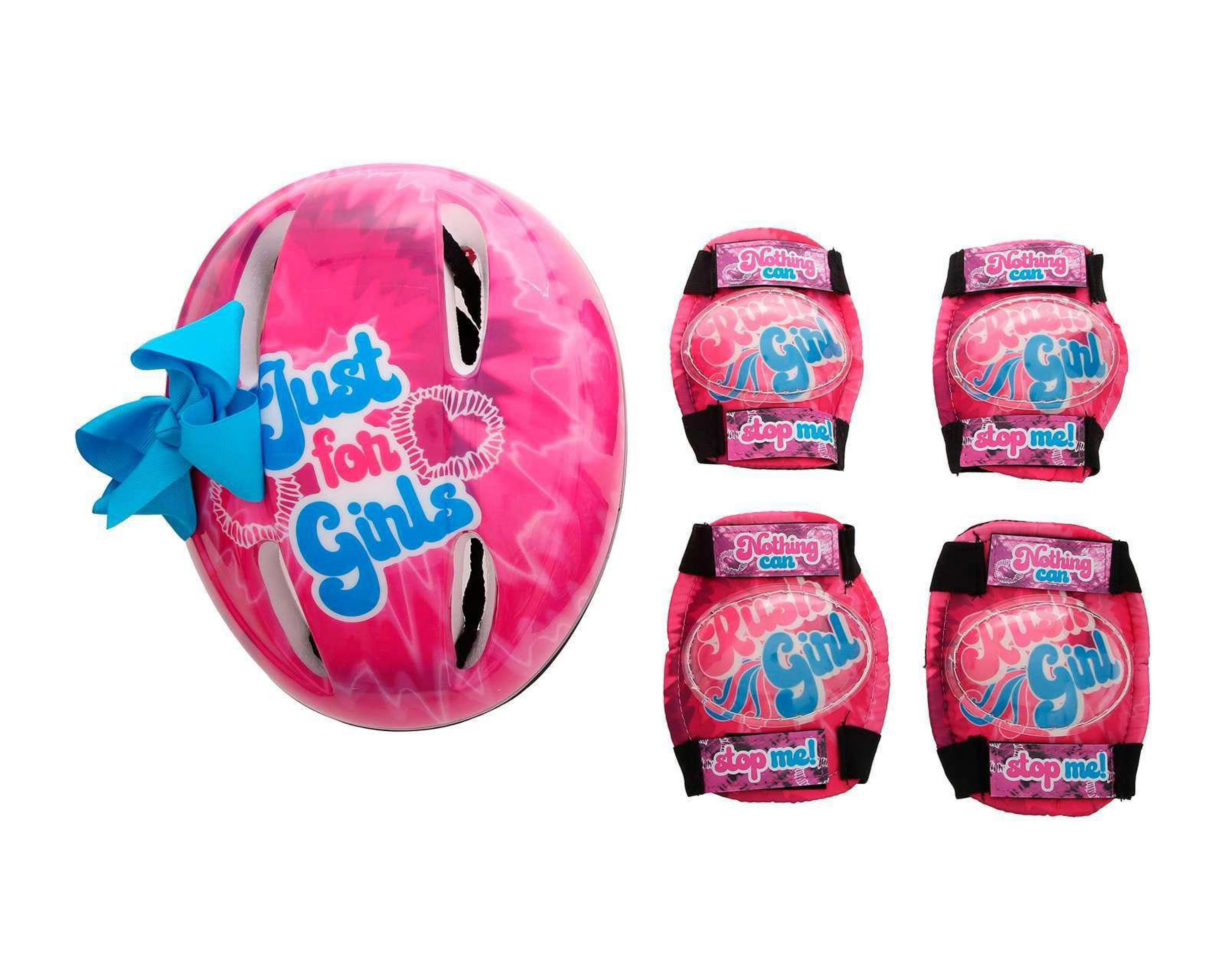 Casco con Rodilleras y Coderas Rush Girl 5 Piezas