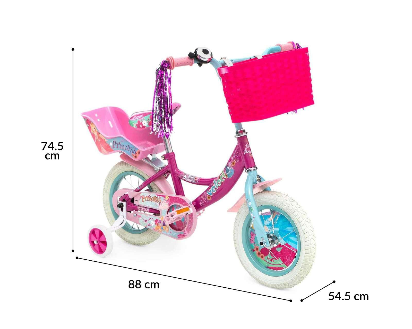 Foto 8 pulgar | Bicicleta Infantil Little Princess 12" Rosa