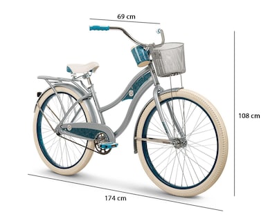 Foto 8 | Bicicleta Urbana Huffy Deluxe 26 Pulgadas Azul