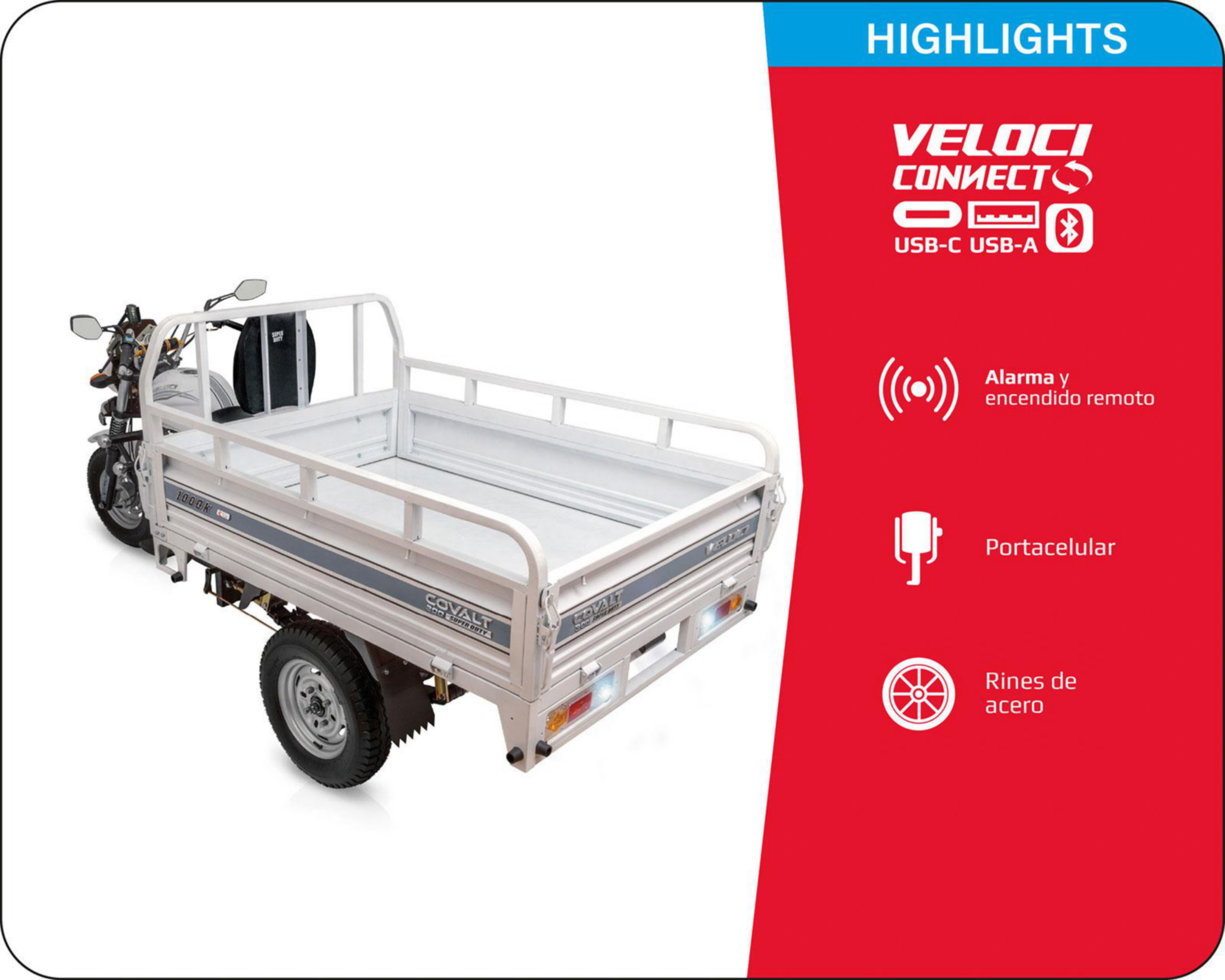 Foto 4 pulgar | Motocarro Veloci Covalt Super Duty 300 cc 2026
