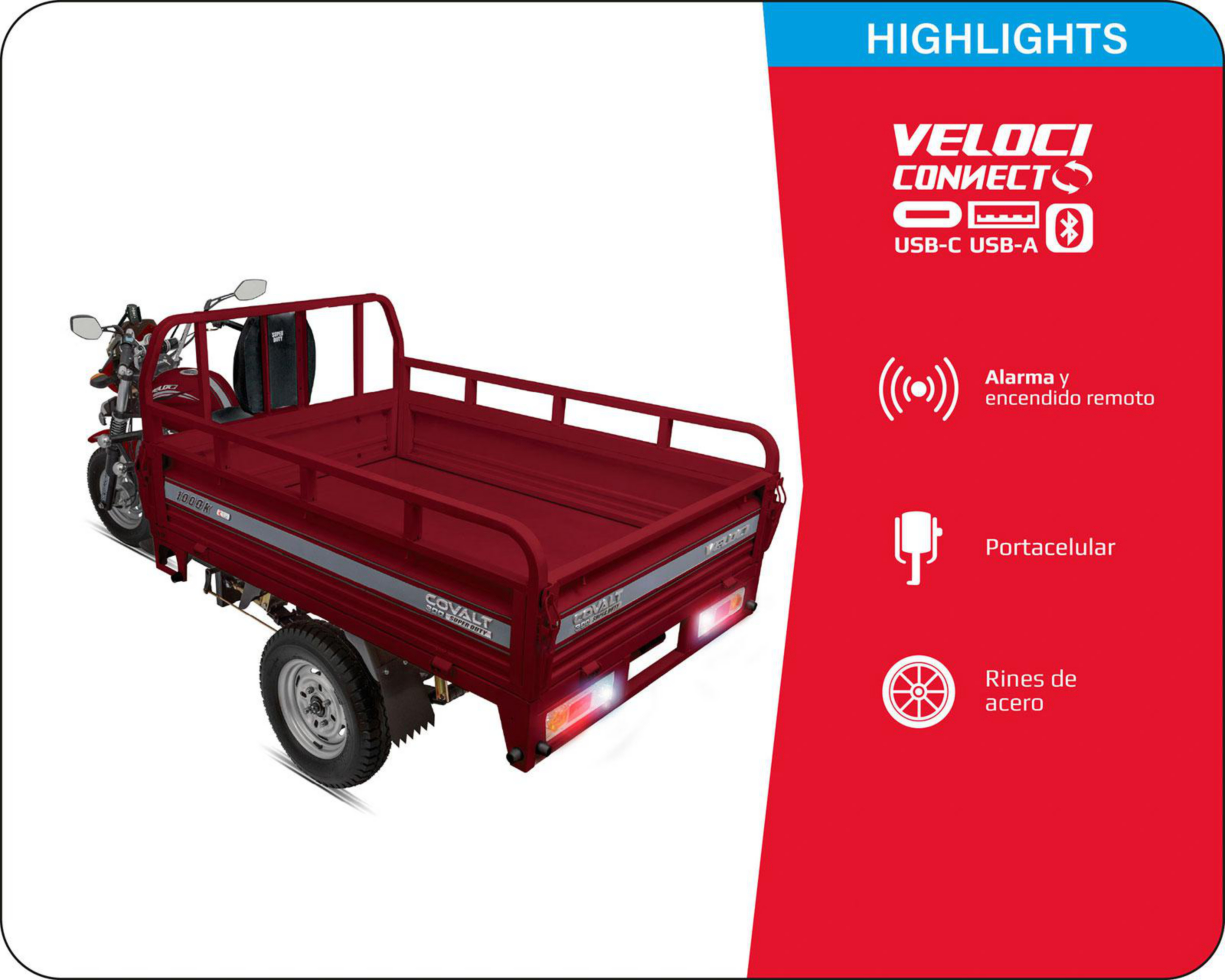 Foto 4 pulgar | Motocarro Veloci Covalt Super Duty 300 cc 2026