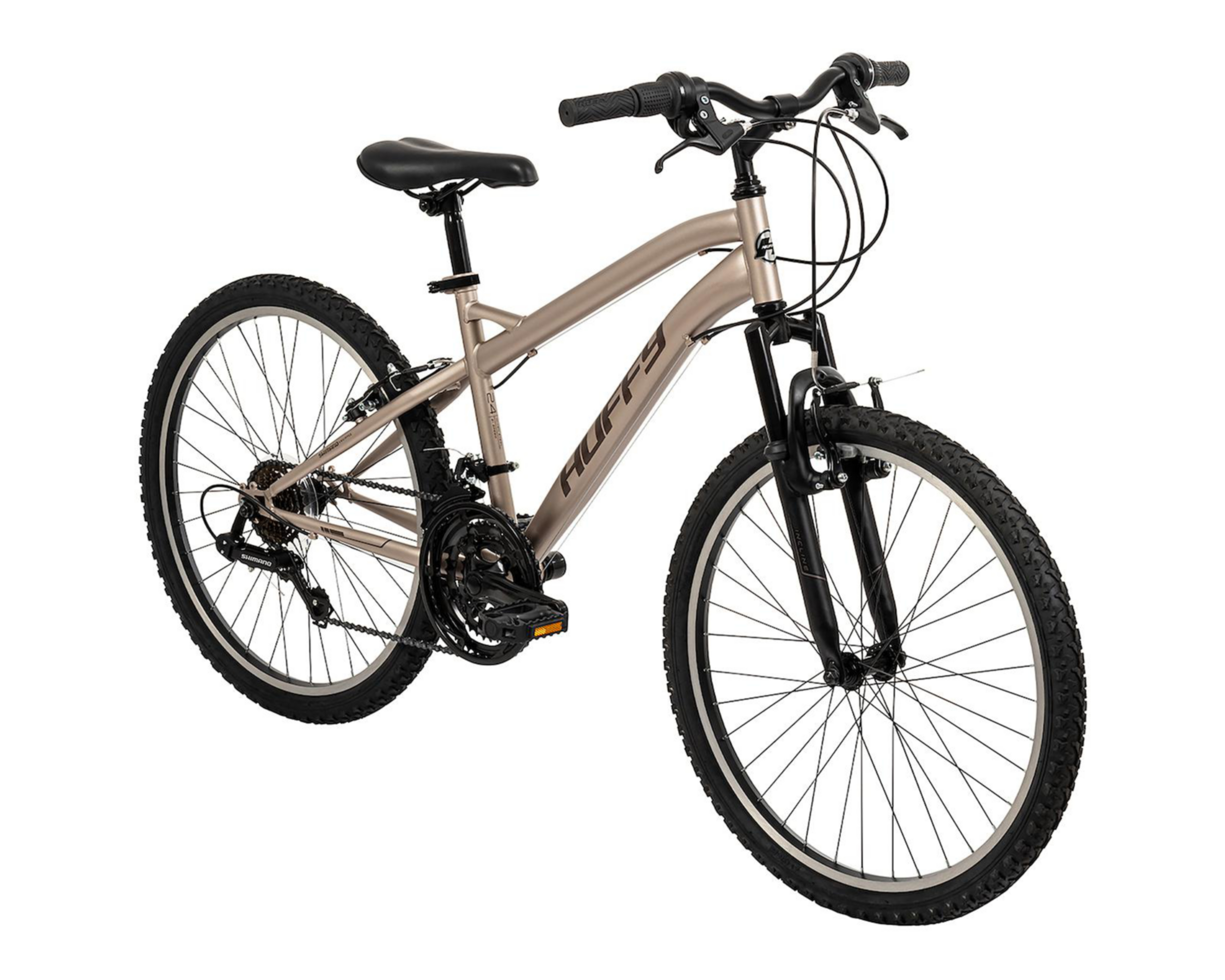 Foto 1 | Bicicleta de Montaña Huffy Incline Rodada 24 Dorada