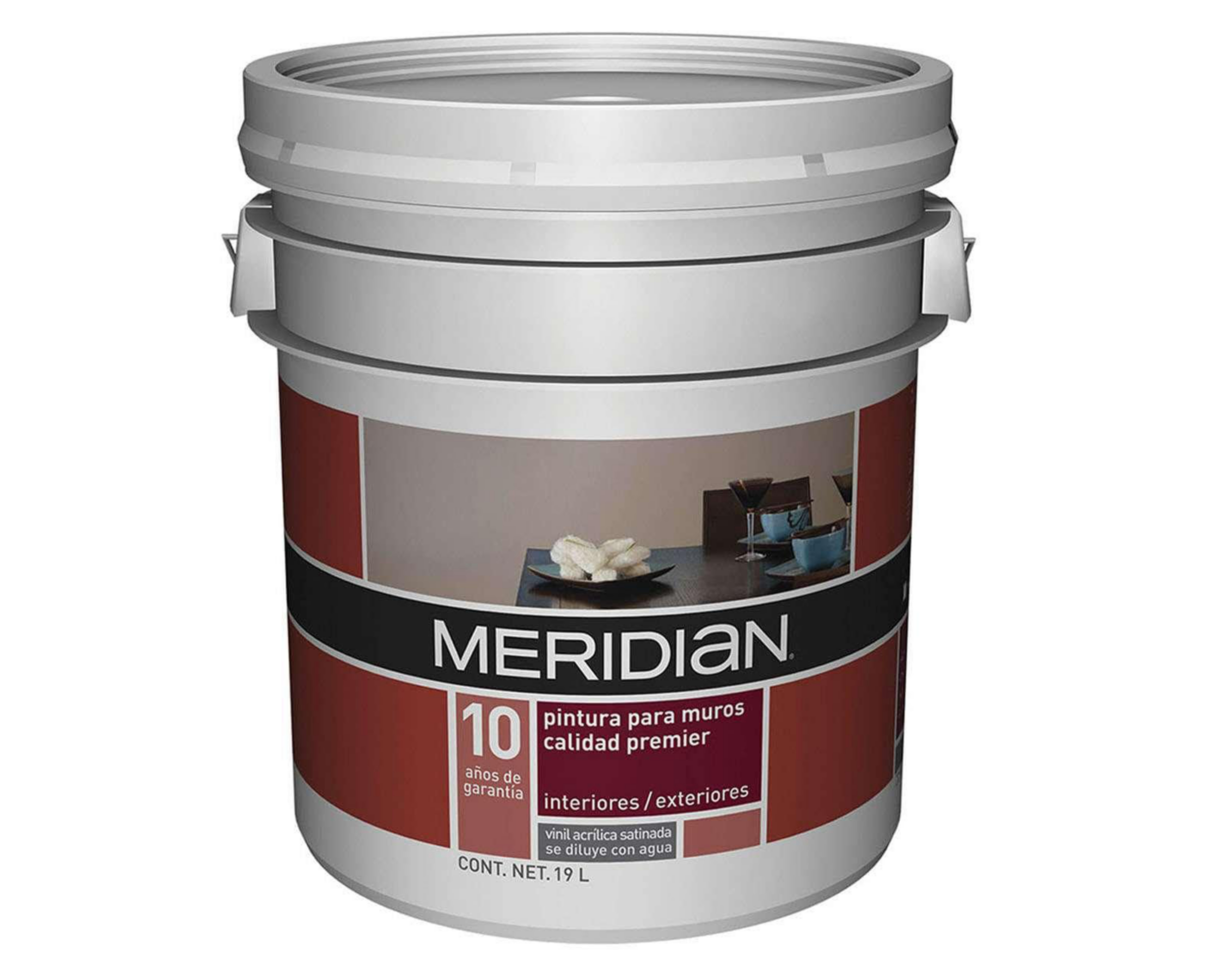 Pintura Vinil Acrílica Meridian Blanca 19 l