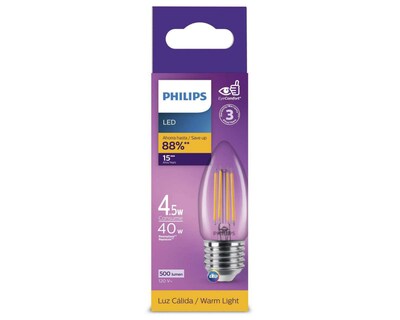 Foto 4 | Foco LED Phillips 4.5 W Luz Cálida