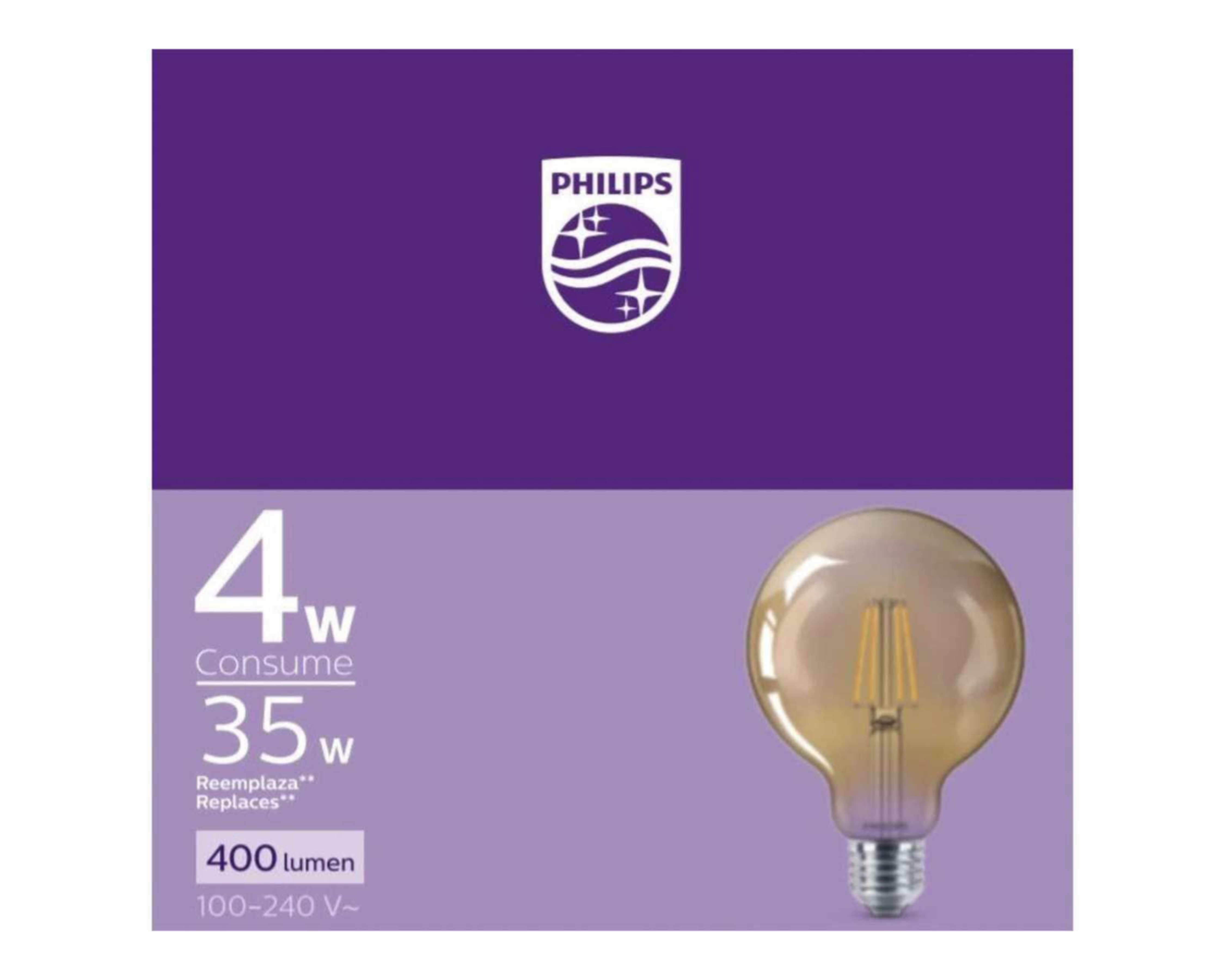 Foto 5 | Foco LED Philips 4 W Luz Cálida