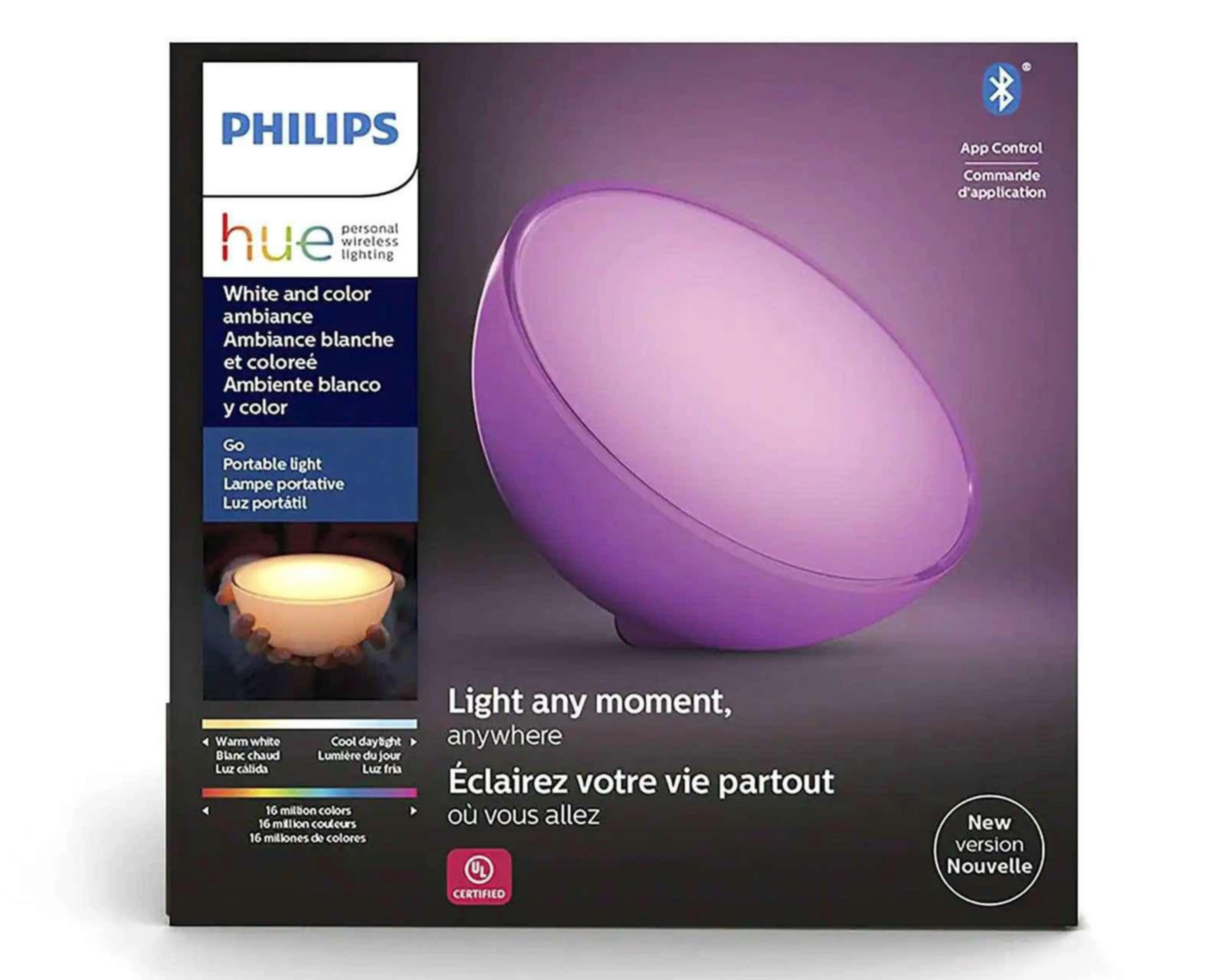 Foto 3 pulgar | Lámpara Philips Hue Go 6 W Luz Fría-Cálida