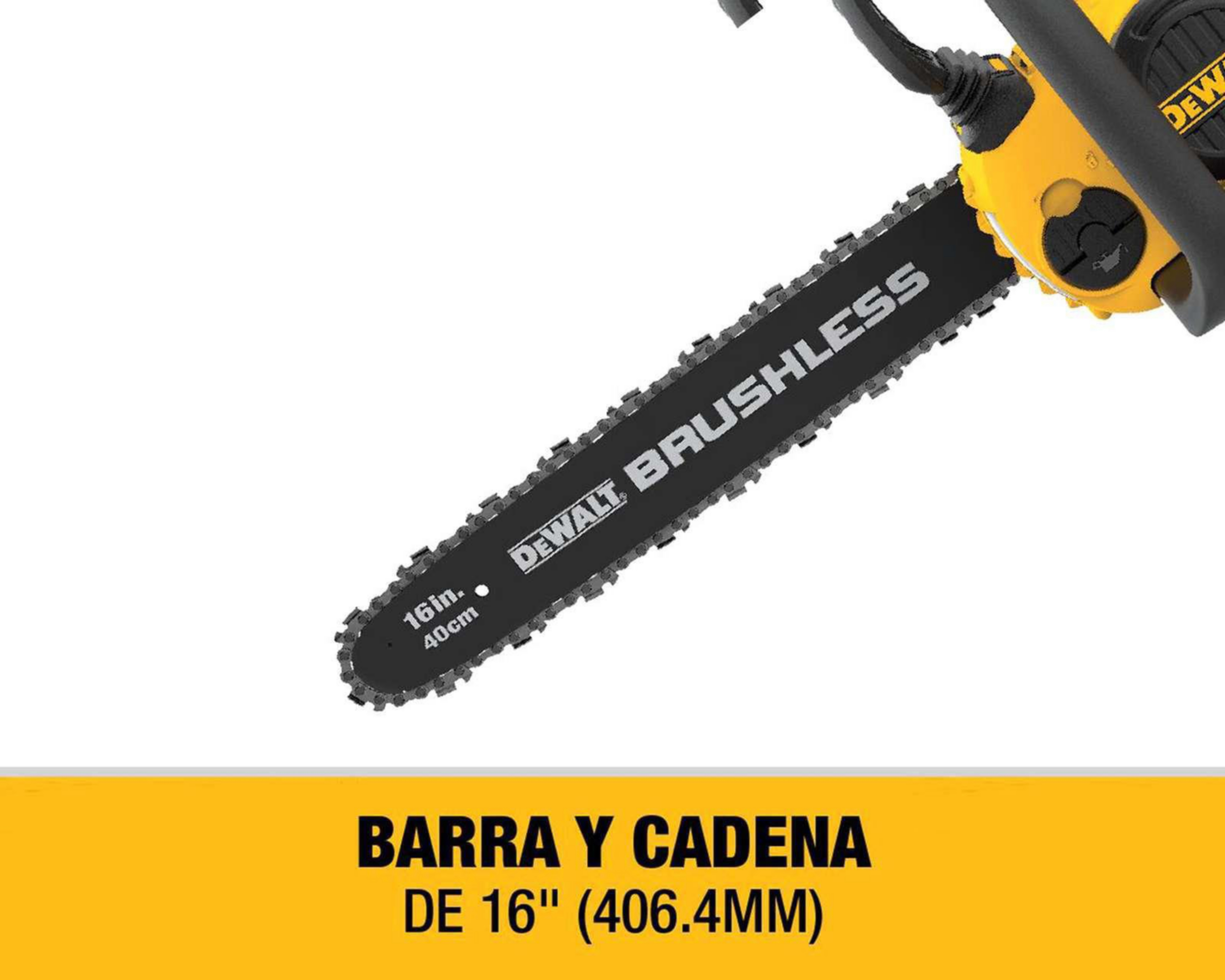 Foto 5 pulgar | Motosierra Eléctrica Dewalt 60 V 16"