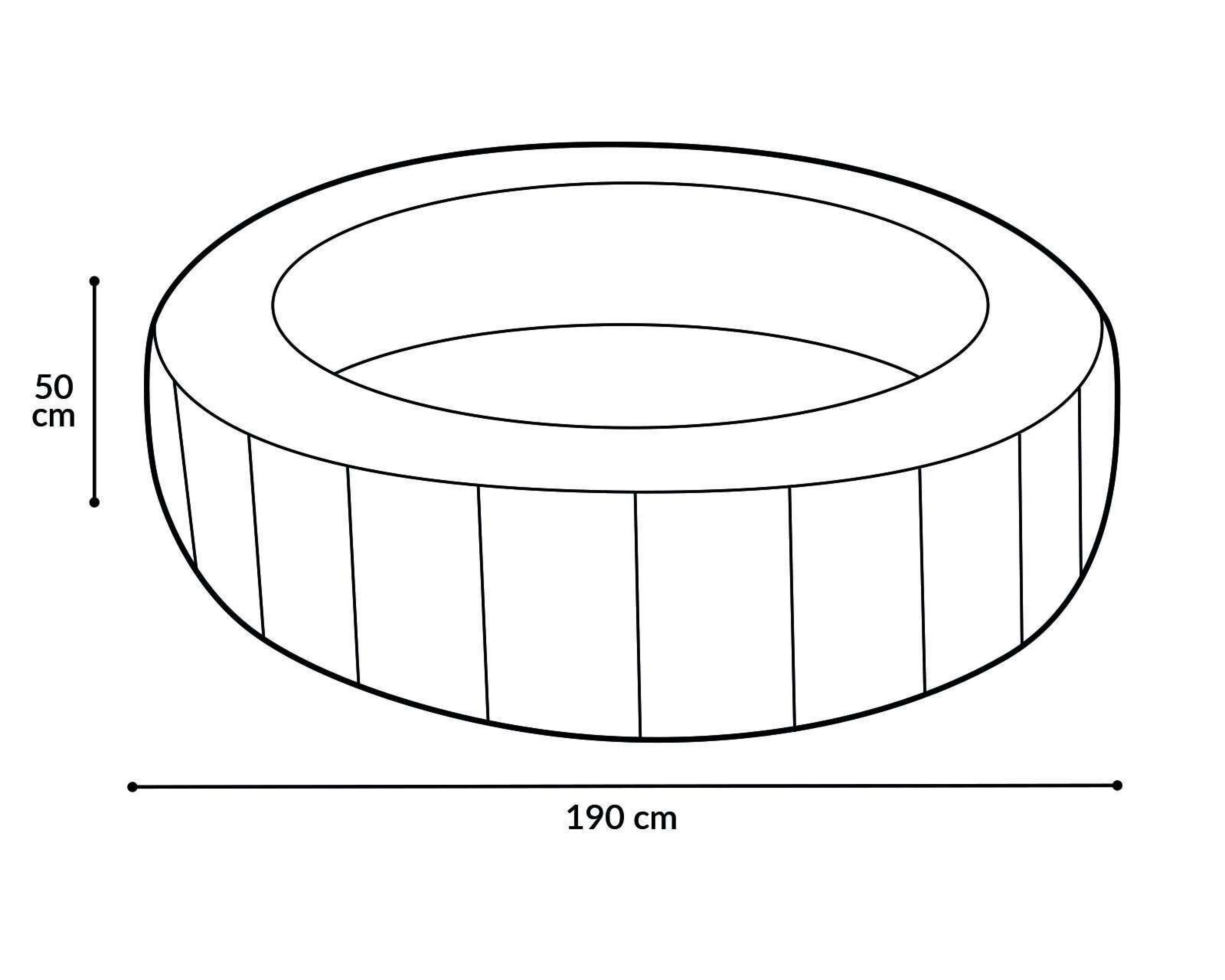 Foto 3 pulgar | Alberca Infantil Circular Sunclub 560 L 190 x 50 cm