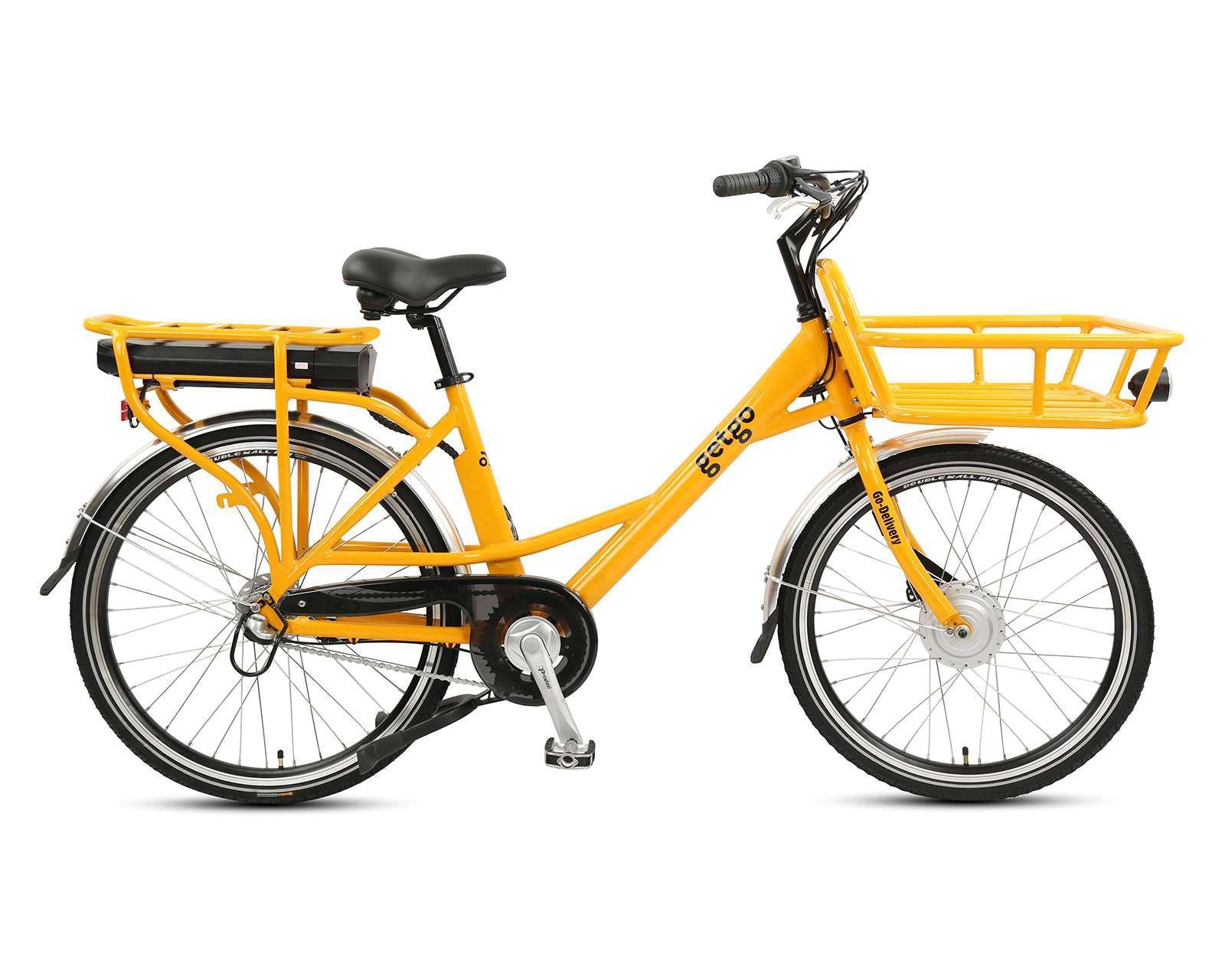 Bicicleta Eléctrica Getgo Go Delivery 24" Amarilla