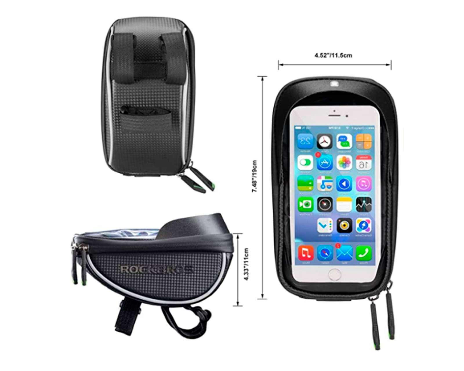 Foto 3 | Soporte de Celular para Bicicleta Rockbros Impermeable