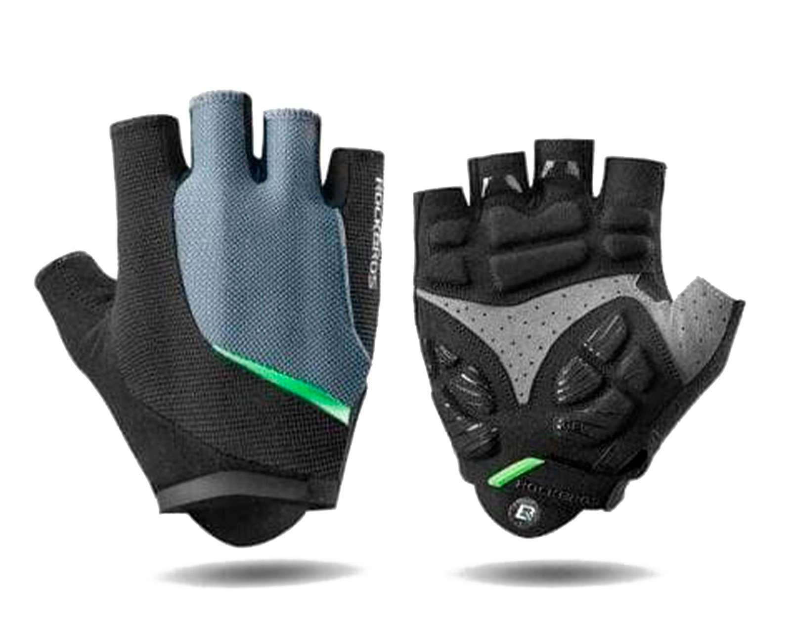 Foto 2 pulgar | Guantes para Ciclismo Rockbros Negros