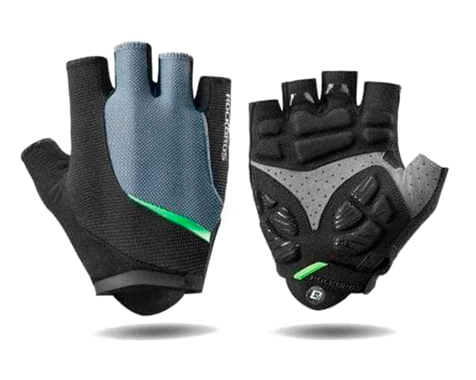 Foto 2 pulgar | Guantes para Ciclismo Rockbros Negros
