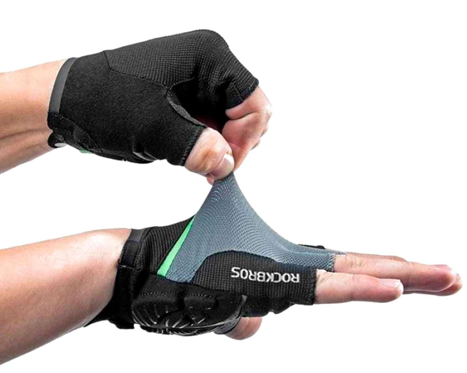 Foto 3 pulgar | Guantes para Ciclismo Rockbros Negros