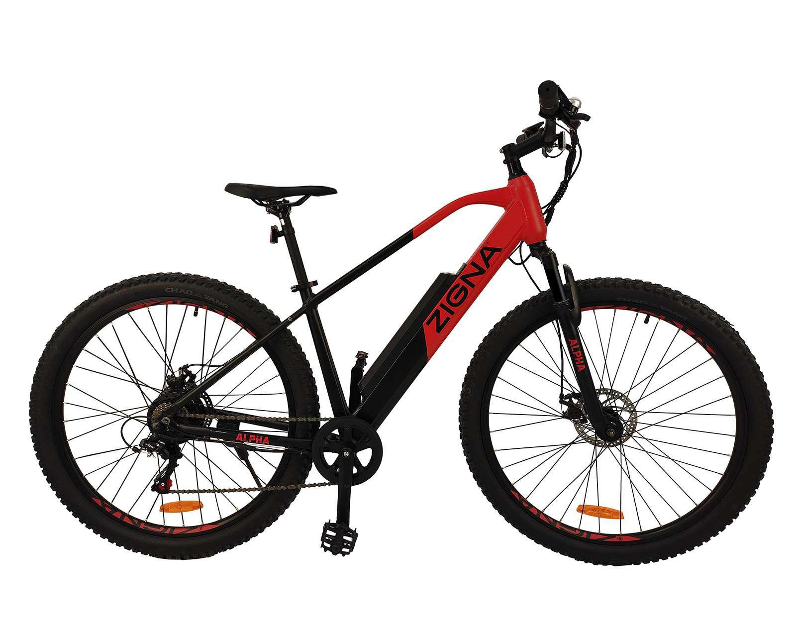 Foto 2 pulgar | Bicicleta Eléctrica Zigna Alpha 350 29" Roja