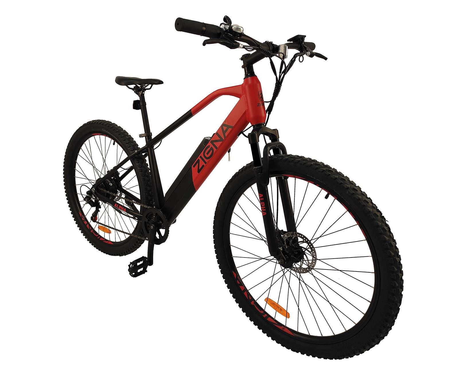 Foto 3 pulgar | Bicicleta Eléctrica Zigna Alpha 350 29" Roja
