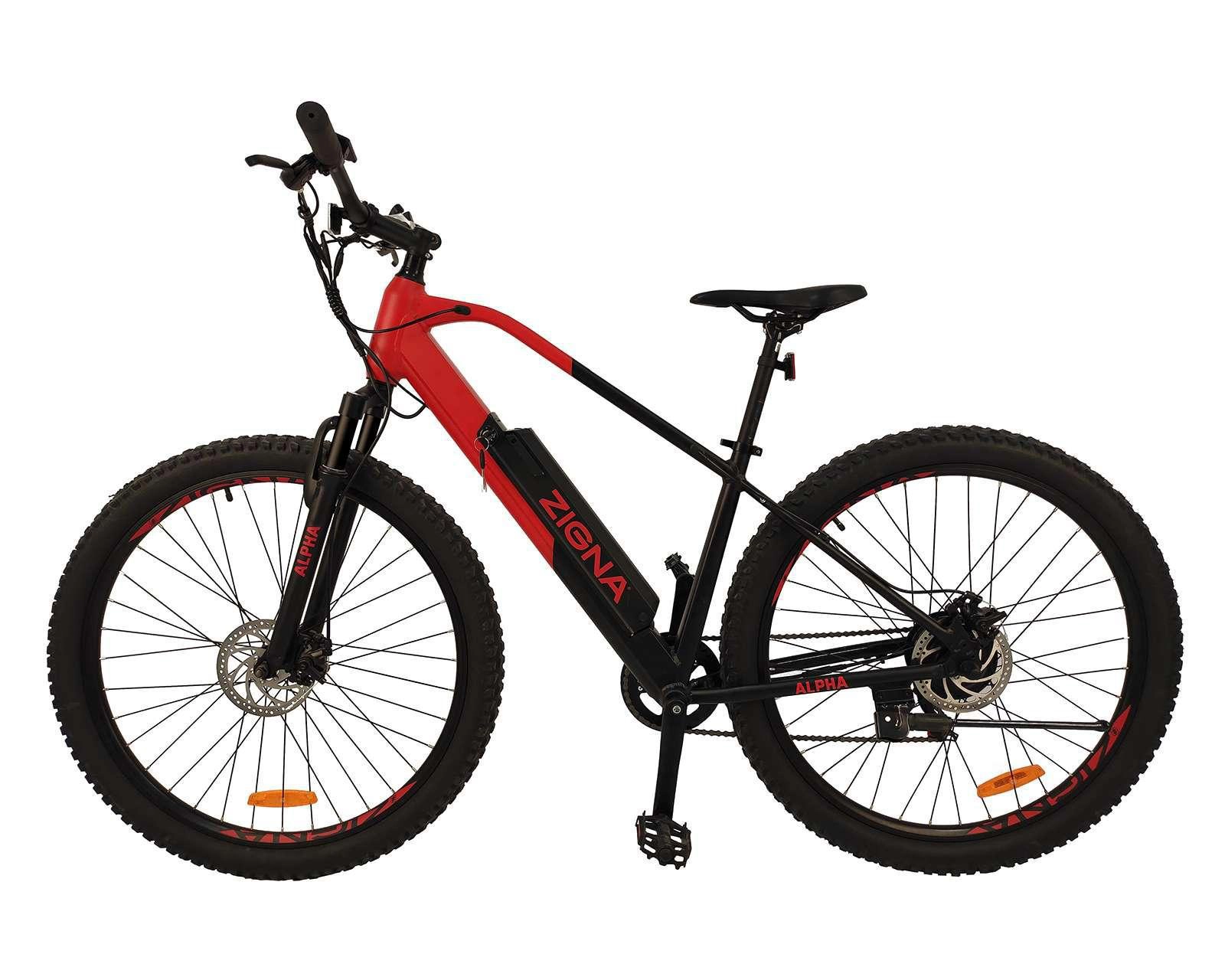 Foto 5 pulgar | Bicicleta Eléctrica Zigna Alpha 350 29" Roja