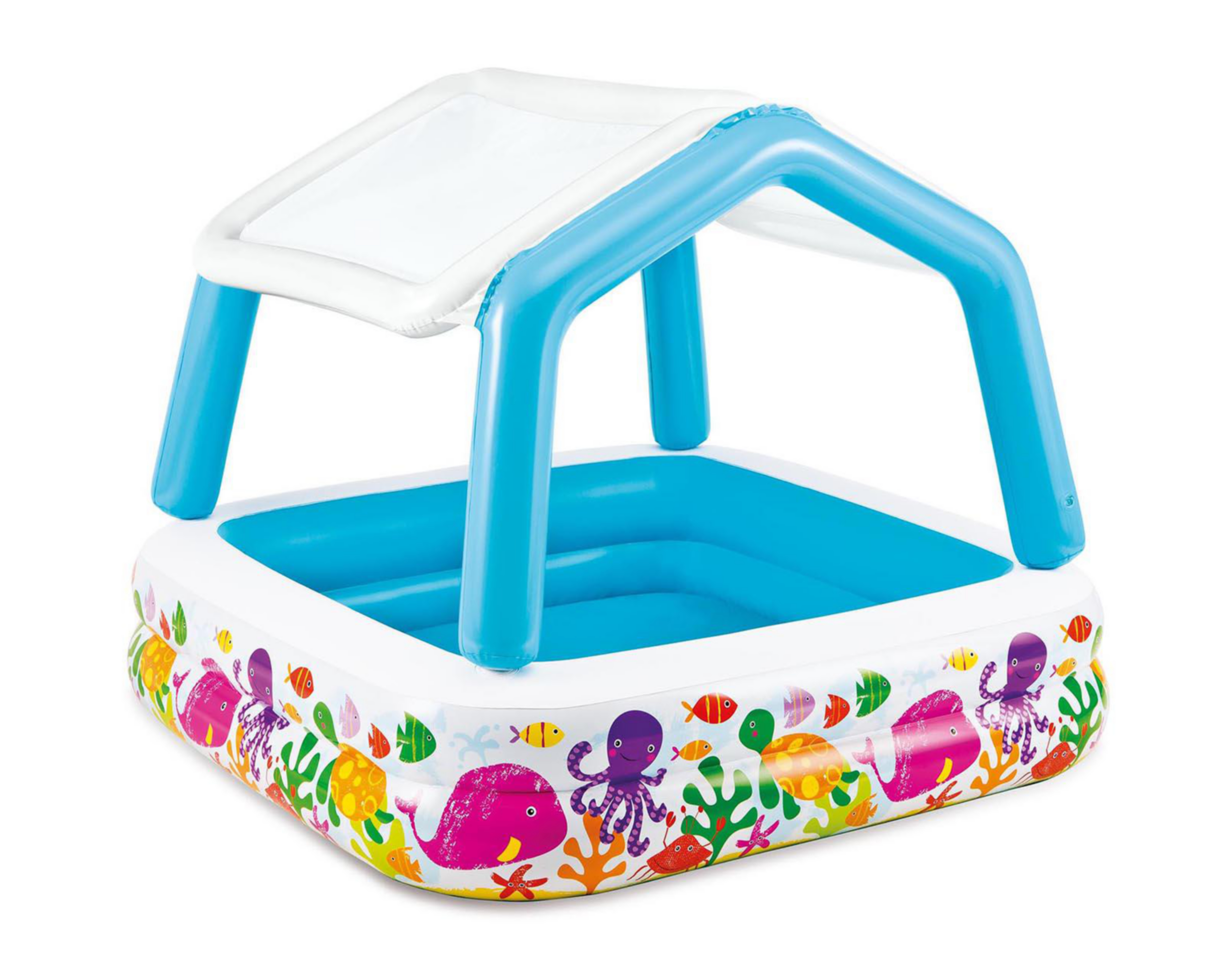 Alberca Infantil Cuadrada Intex 295 L 157 x 157 x 22 cm