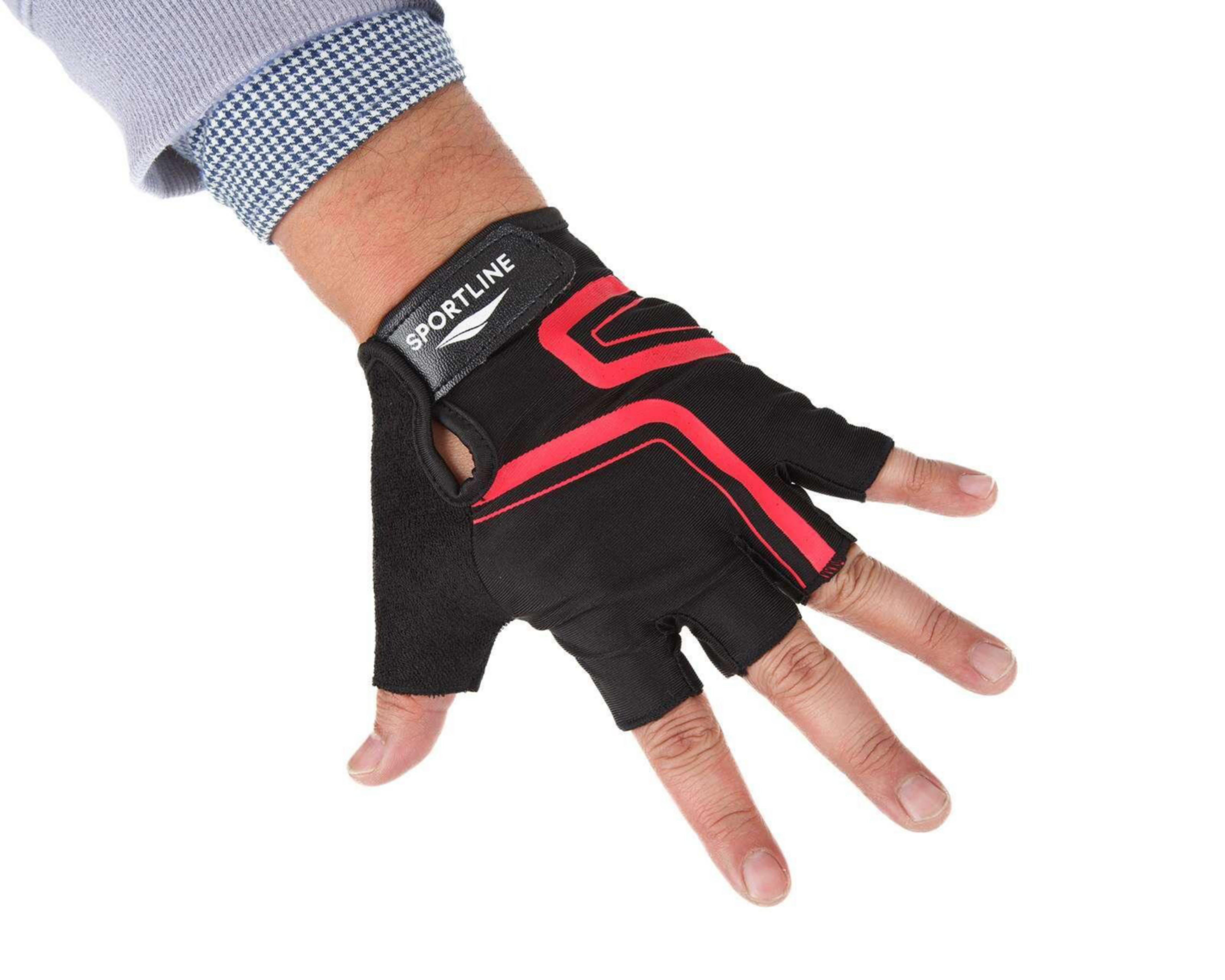 Foto 3 pulgar | Guantes para Ciclismo Sportline SPTLBGC-01GEG Negros Extra Grande