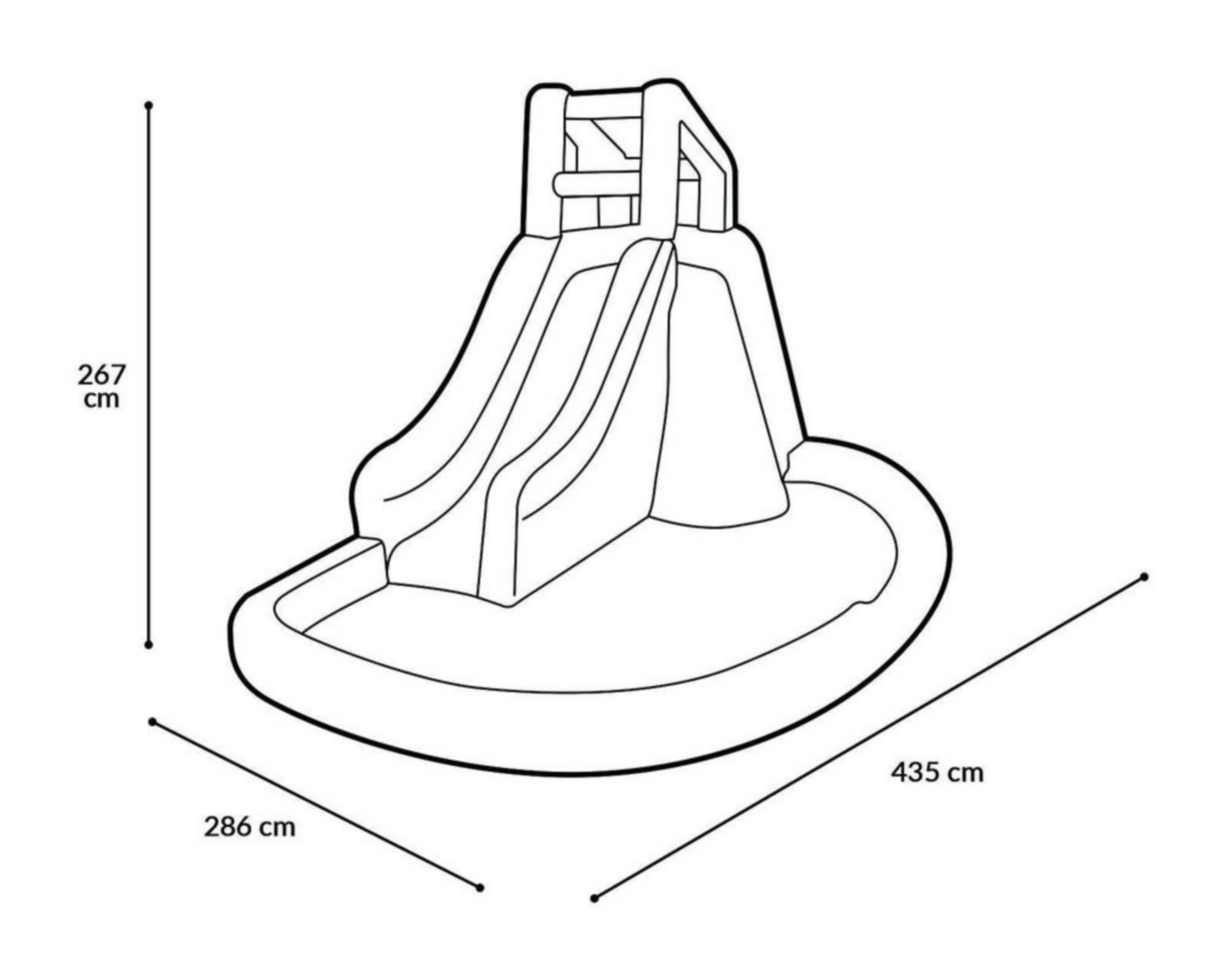 Foto 6 pulgar | Alberca Infantil Resbaladilla Bestway 1086 L 435 x 286 x 267 cm