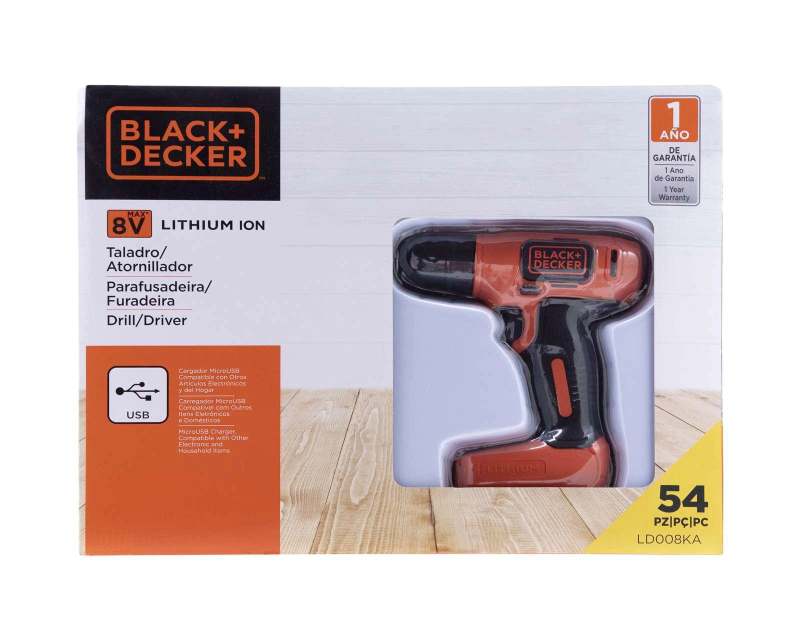 Foto 7 pulgar | Taladro Atornillador Black+Decker LD008KA 8 V