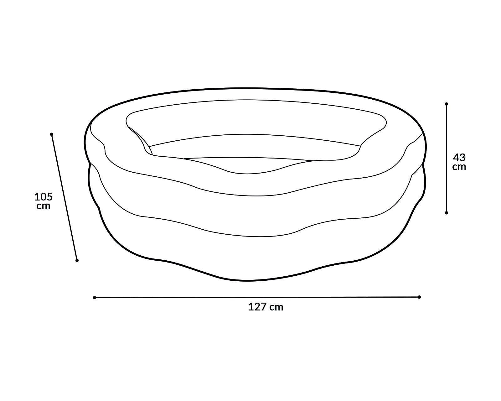 Foto 6 pulgar | Alberca Infantil Circular Bestway 230 L 150 x 127 x 43 cm