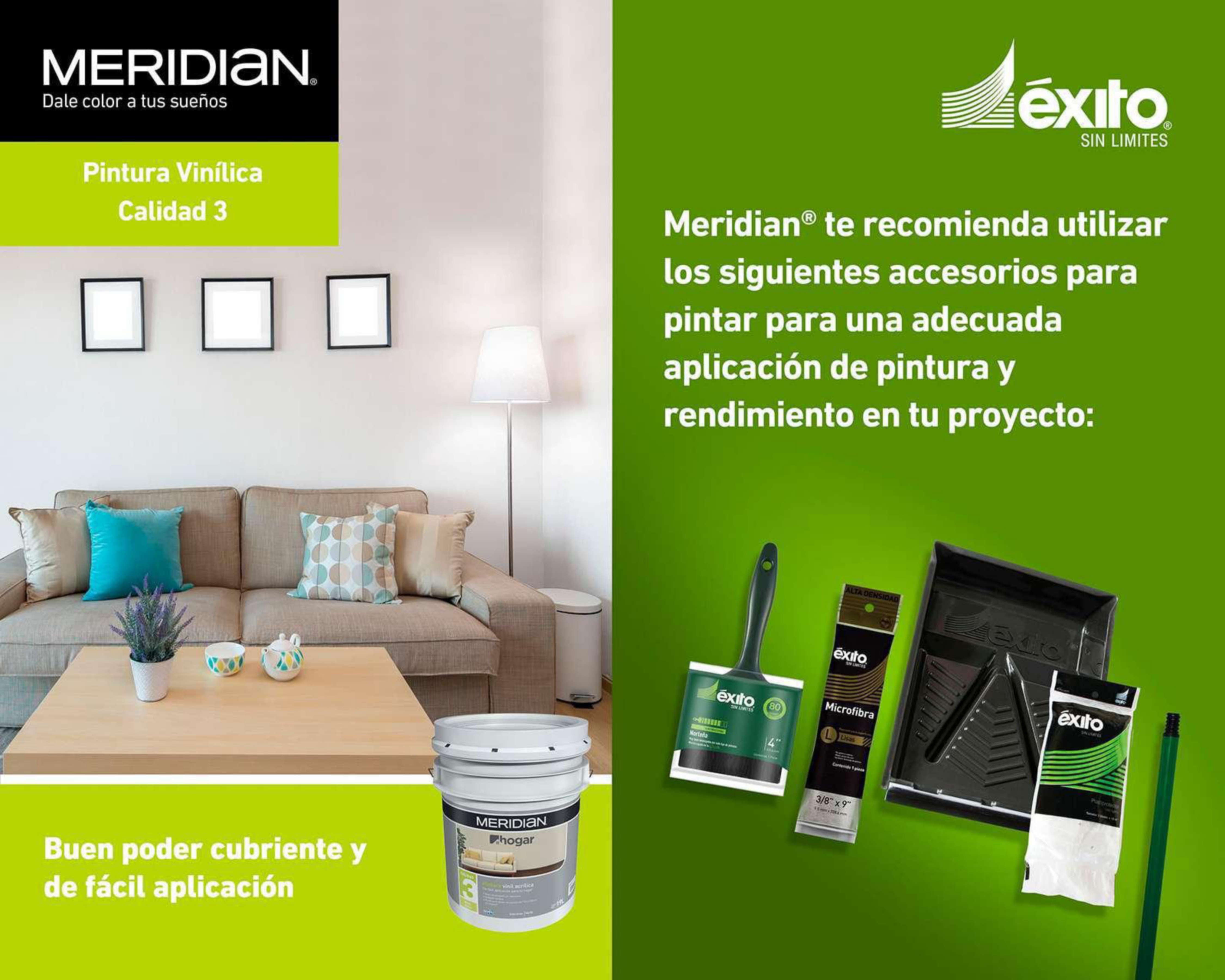 Foto 7 pulgar | Pintura Vinil Acrílica Meridian Blanca 19 l