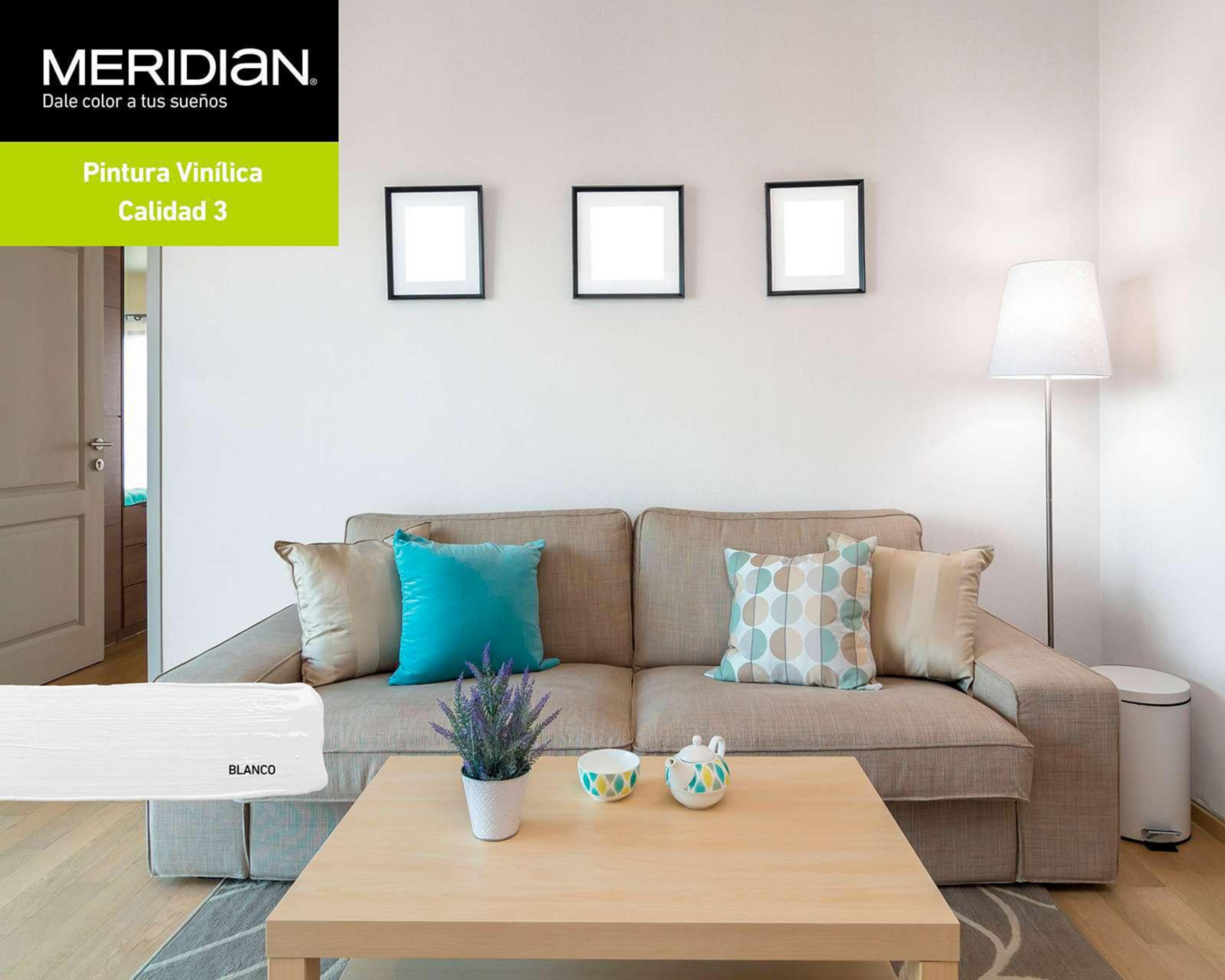 Foto 7 | Pintura Vinil Acrílica Meridian Blanca 19 l