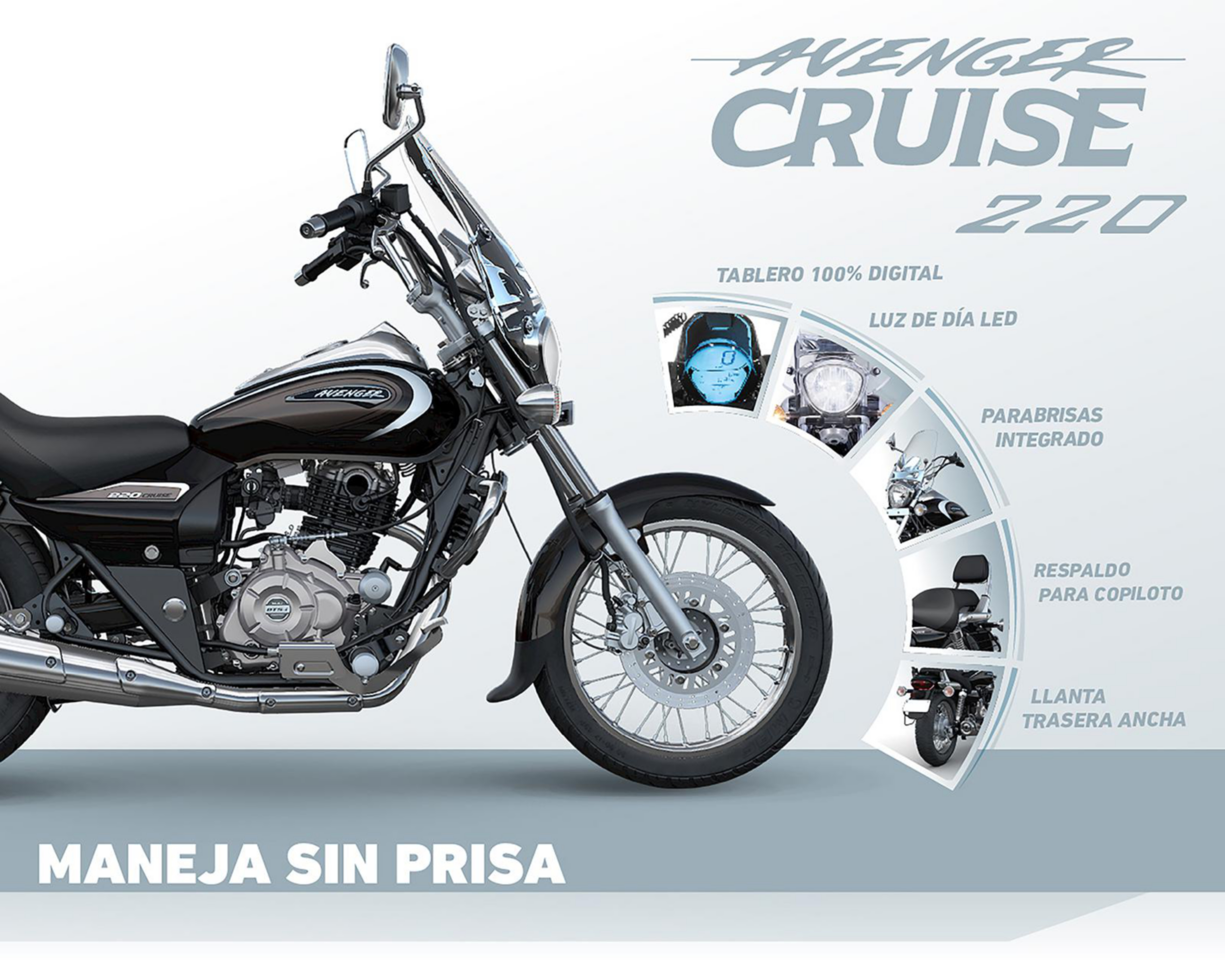 Foto 8 pulgar | Motocicleta Bajaj Avenger Cruise 220 cc 2022