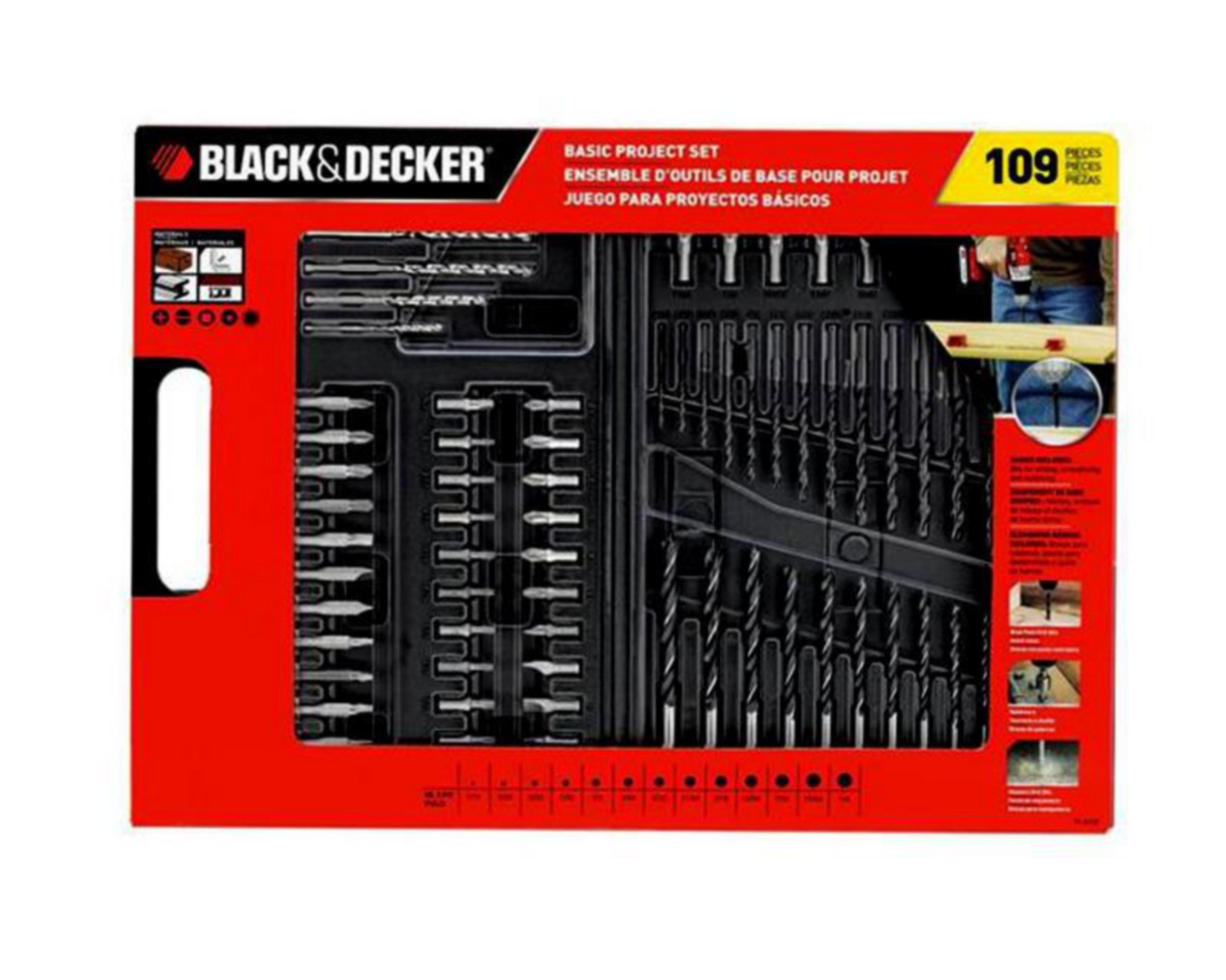 Foto 5 pulgar | Juego de Brocas Black&Decker 71-0109