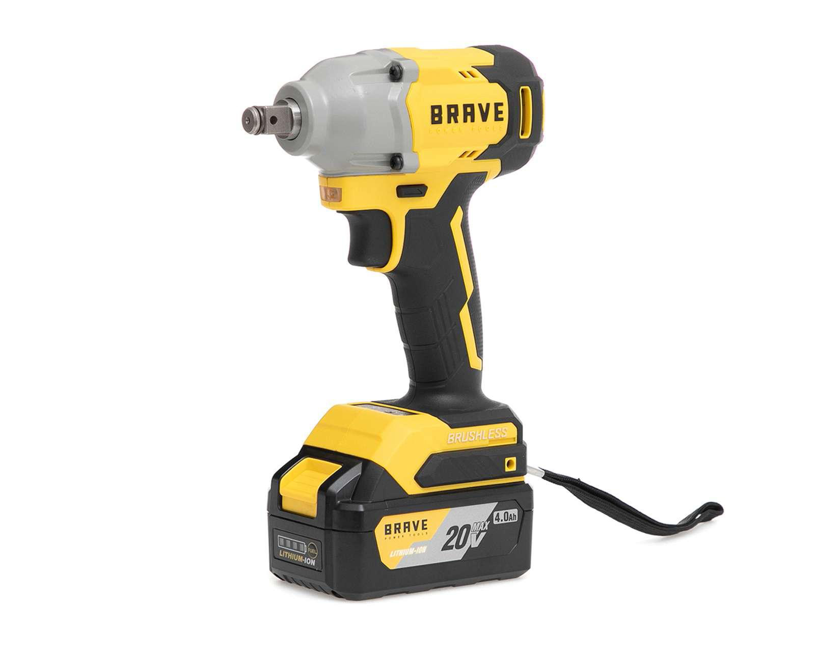 Foto 4 pulgar | Llave de Impacto Brave Power Tools BVTI-298NM 50 W con Motor Brushless