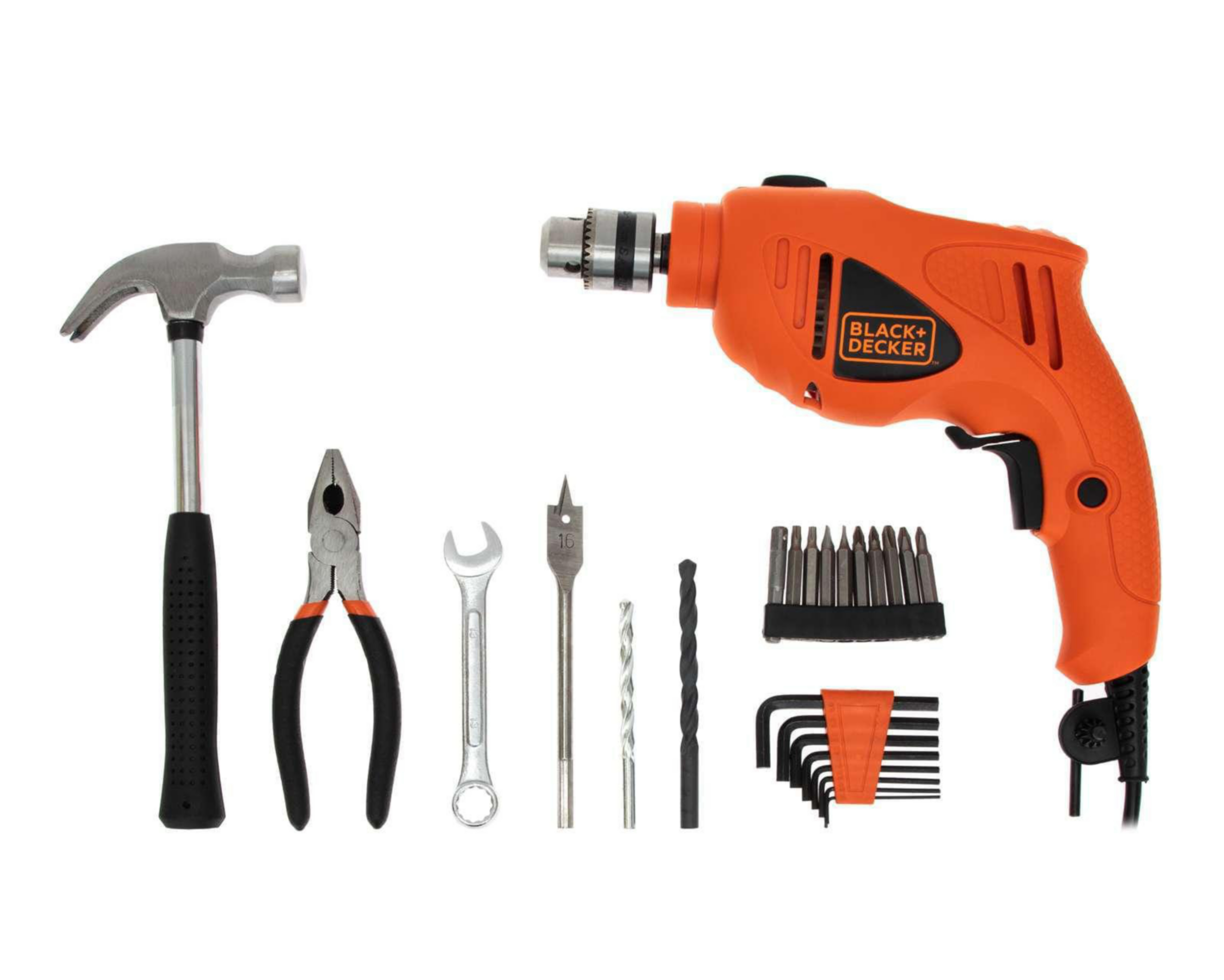 Foto 2 | Taladro Rotomartillo Black + Decker HD455KA-B3