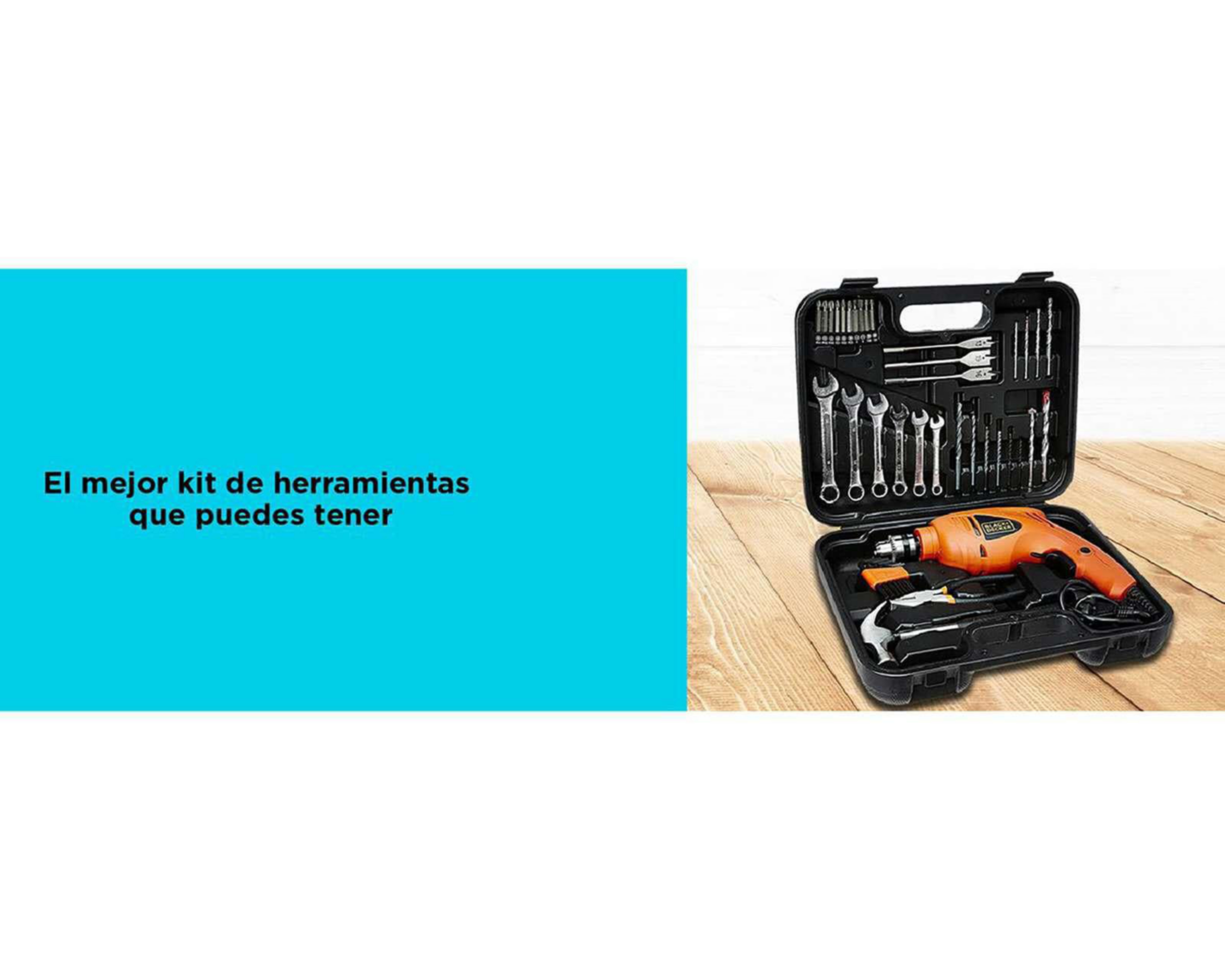 Foto 10 pulgar | Taladro Rotomartillo Black + Decker HD455KA-B3