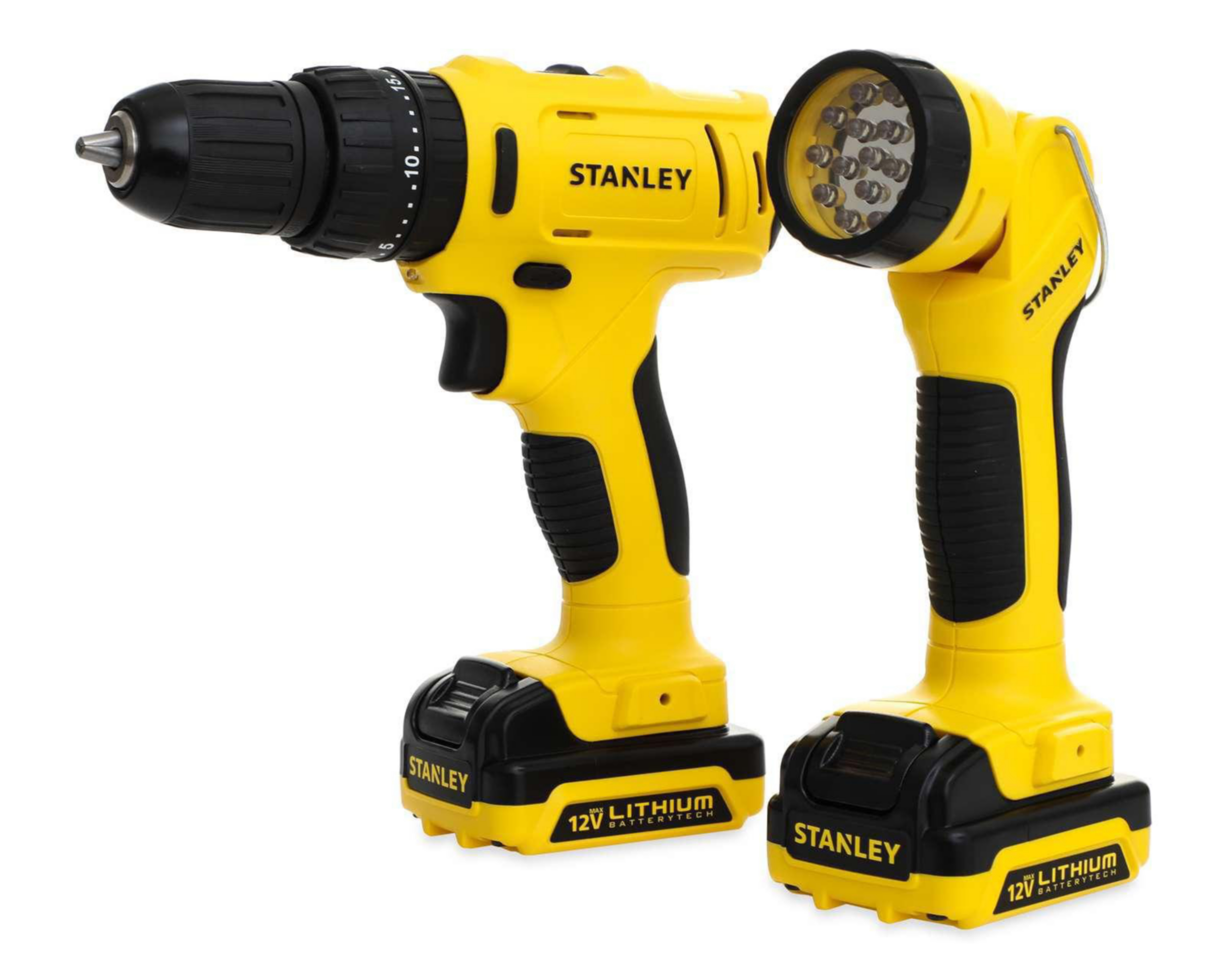 Taladro Inalámbrico y Linterna Stanley SCHF121S2-B3 12V