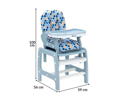 Foto 6 | Silla Alta D'Bebé Blue Sky Azul