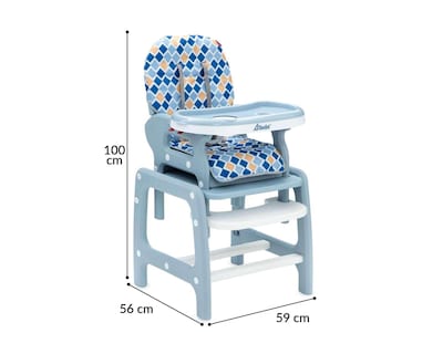 Foto 7 | Silla Alta D'Bebé Blue Sky Azul