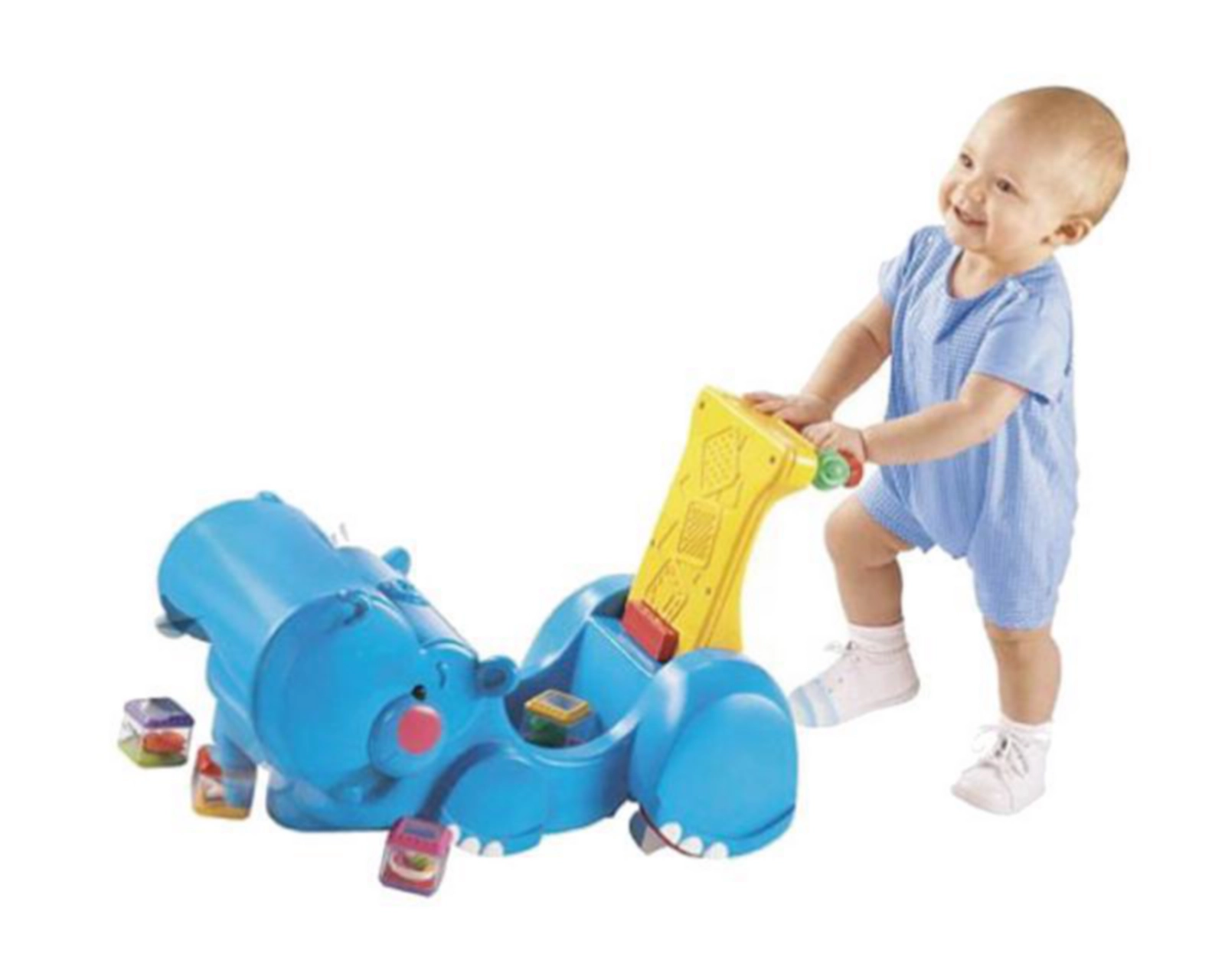 Foto 3 | Caminadora Fisher Price Hipo Traga Bloques C5843