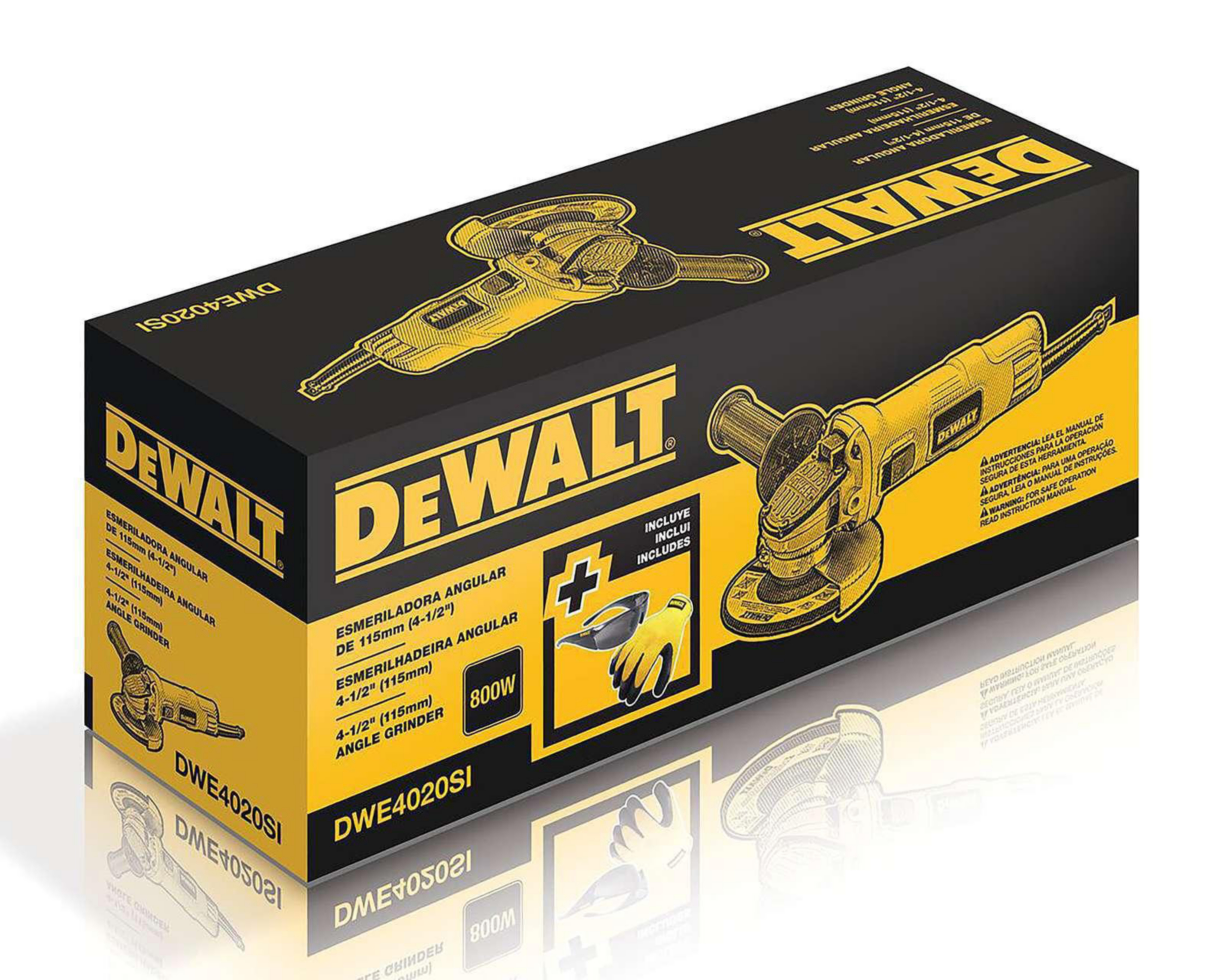 Foto 6 pulgar | Esmeriladora Angular Dewalt DWE4020SI-B3 800 W 4 1/2"