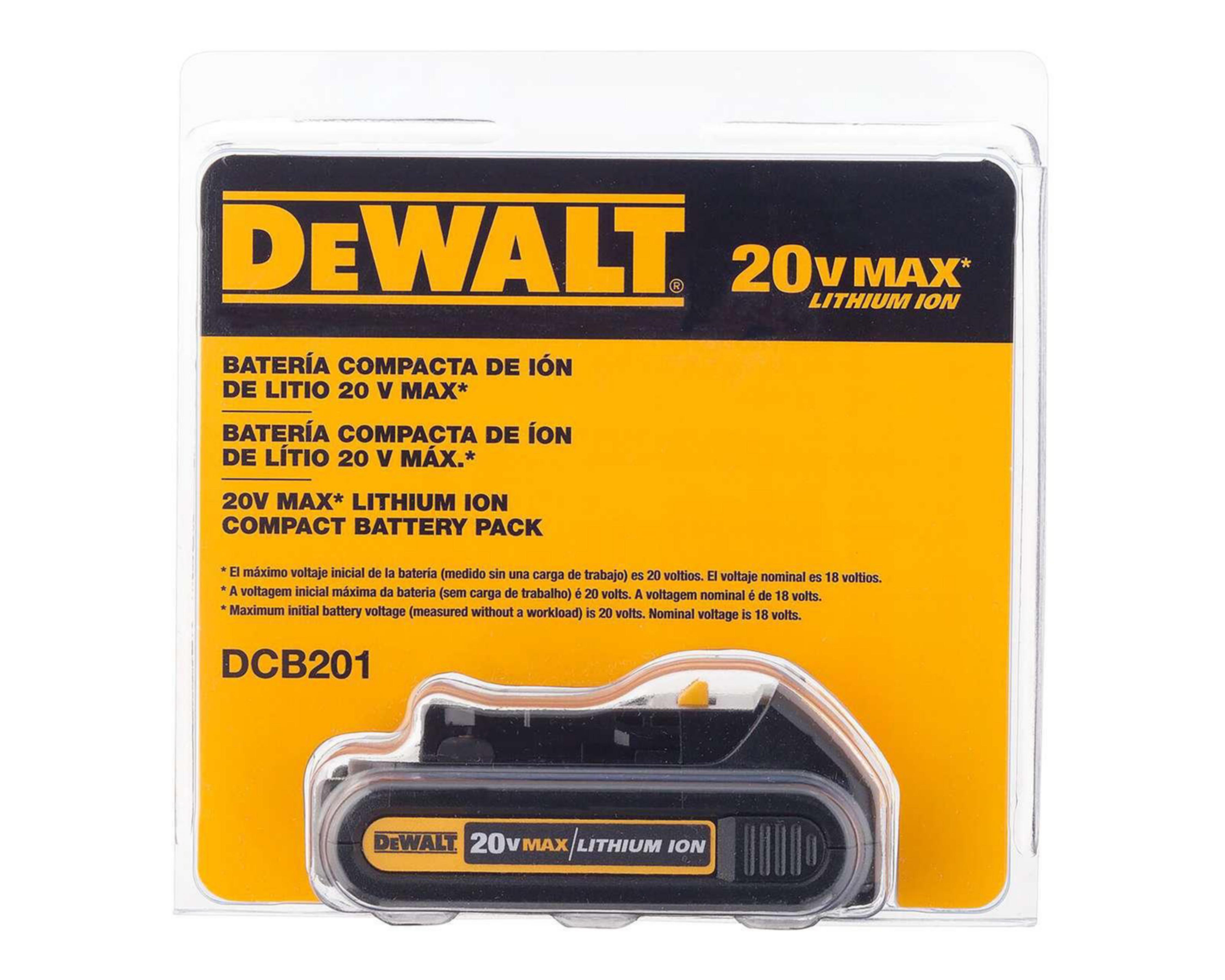 Batería Dewalt DCB201-B3 20V 1.5A