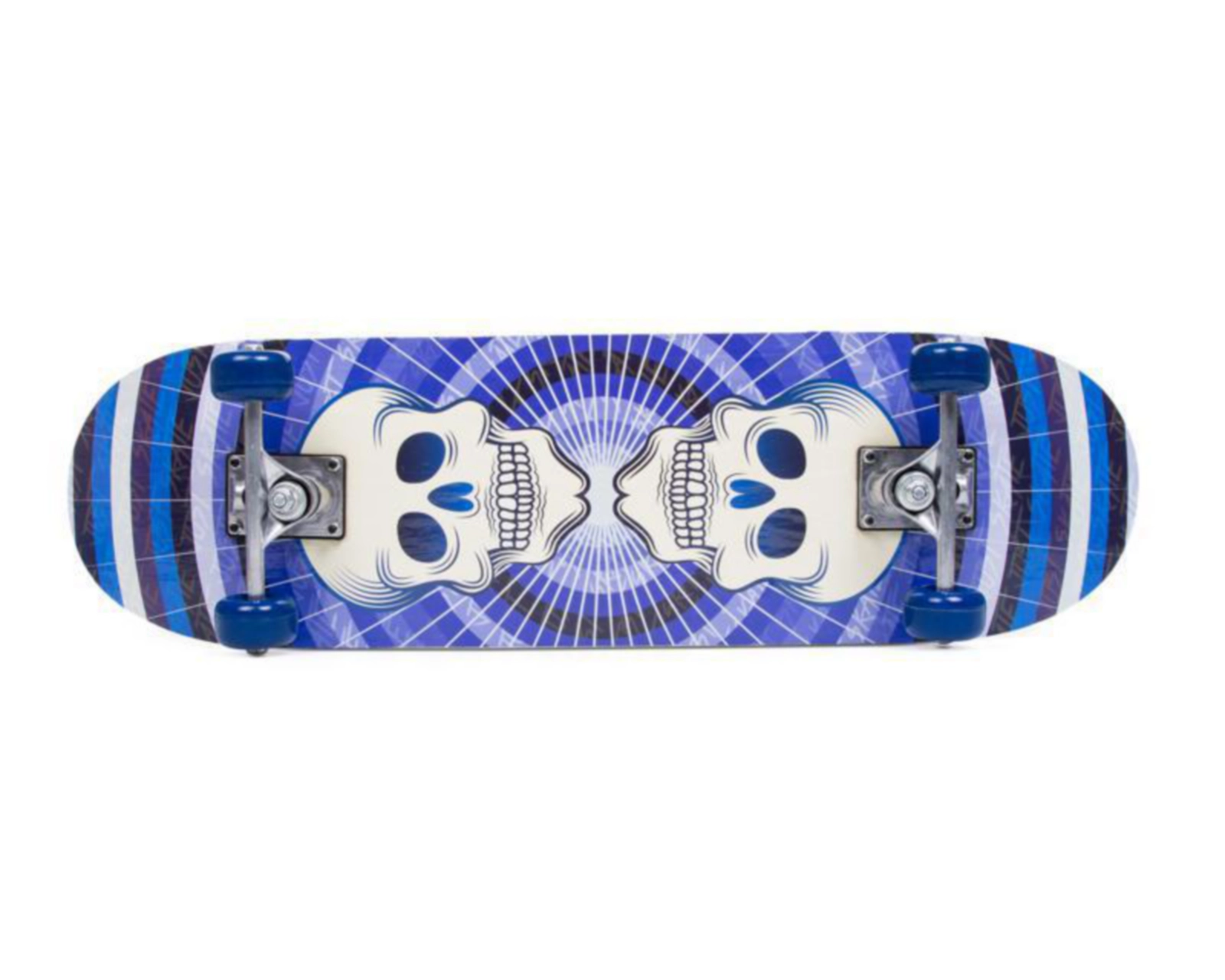 Patineta 2 Fast 4 You Calavera Azul con Triple Capa