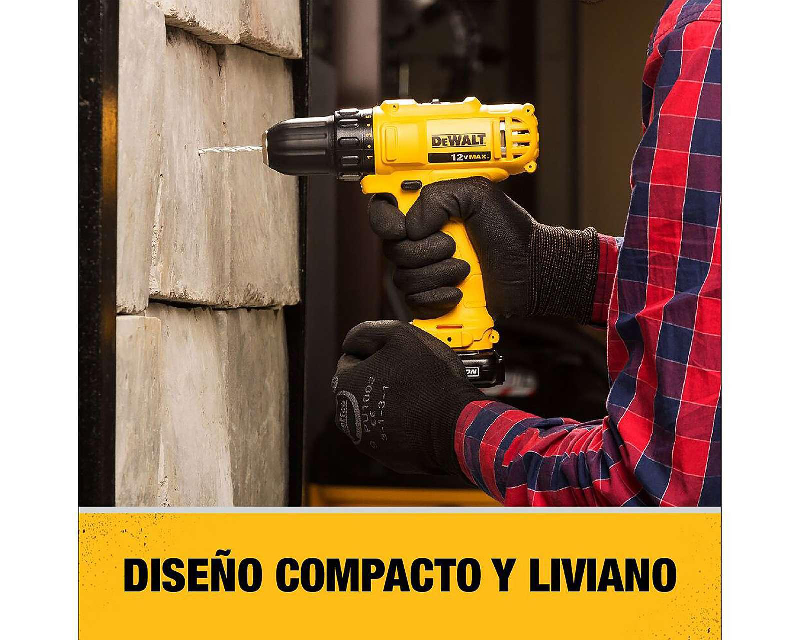 Foto 6 pulgar | Taladro Inalámbrico Dewalt DCD700C2-B3